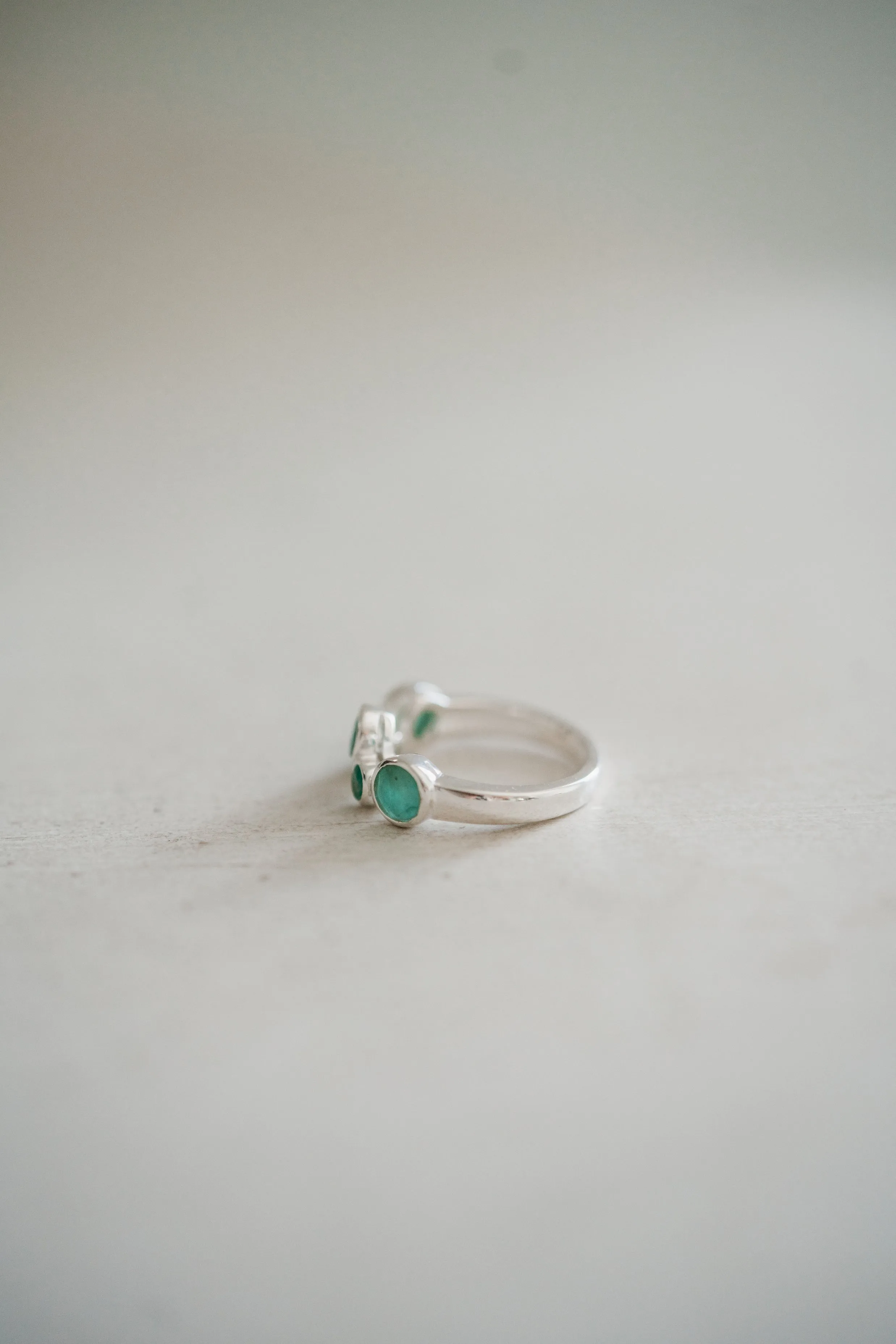 Whitney Ring | Emerald sold by Goldie Lew product image thumbnail 3