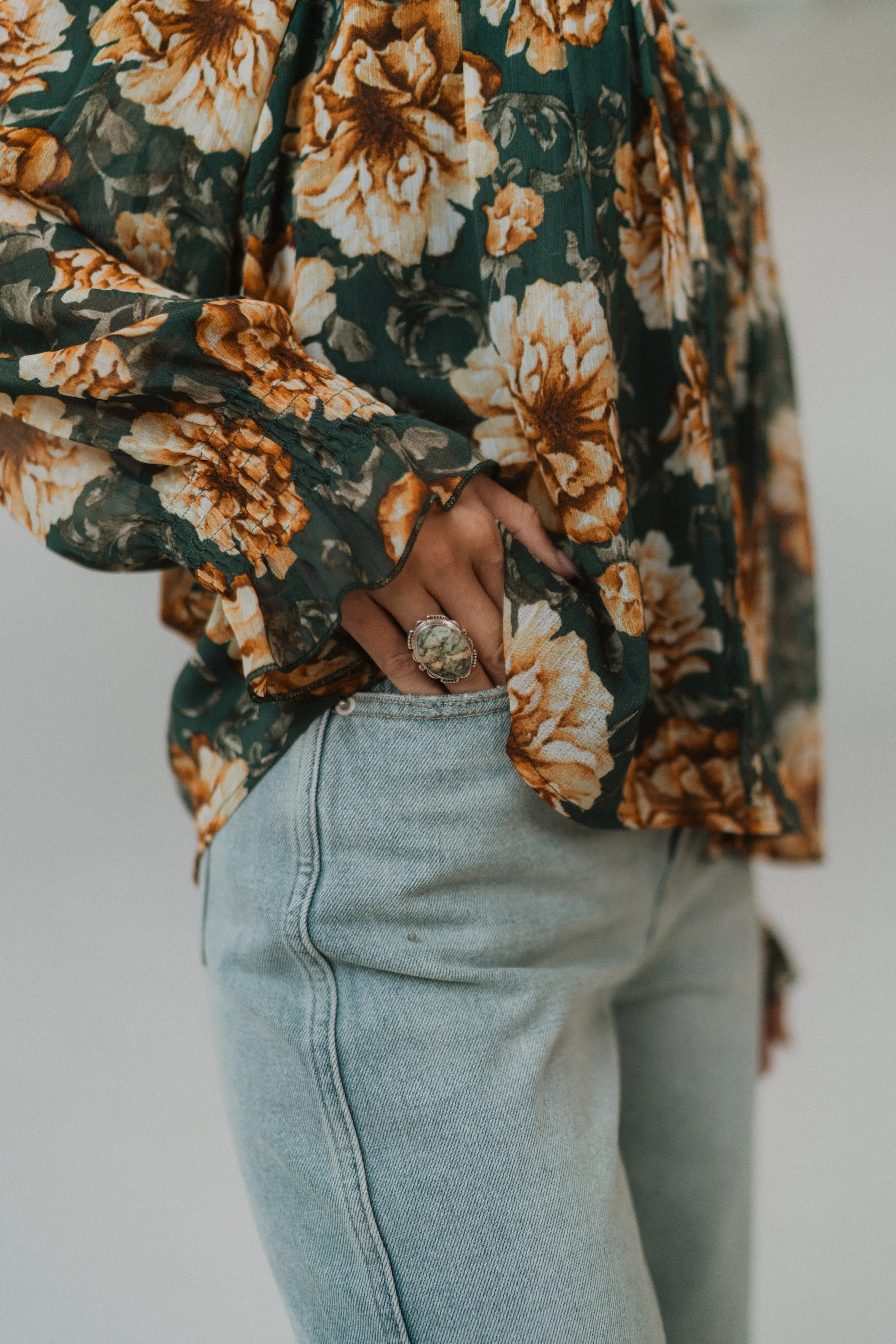 Xenia Ring | Mariposite sold by Goldie Lew product image thumbnail 2