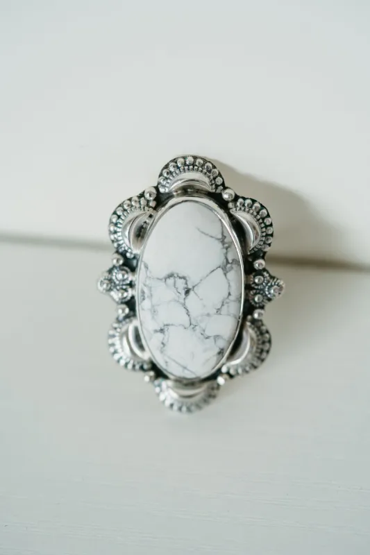 Rad Ring | Howlite sold by Goldie Lew