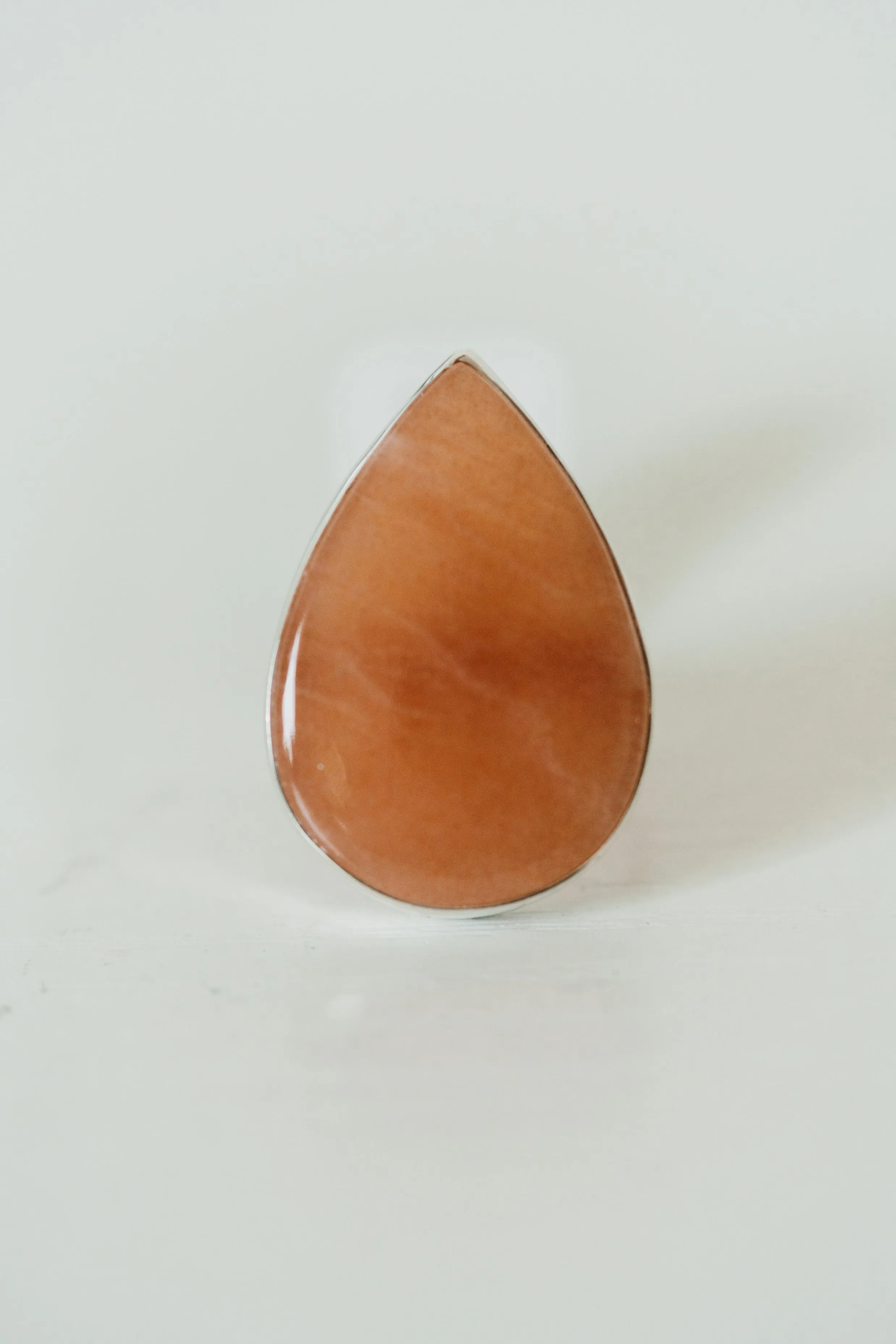 Just Peachy Ring | Peach Moonstone sold by Goldie Lew product image thumbnail 3