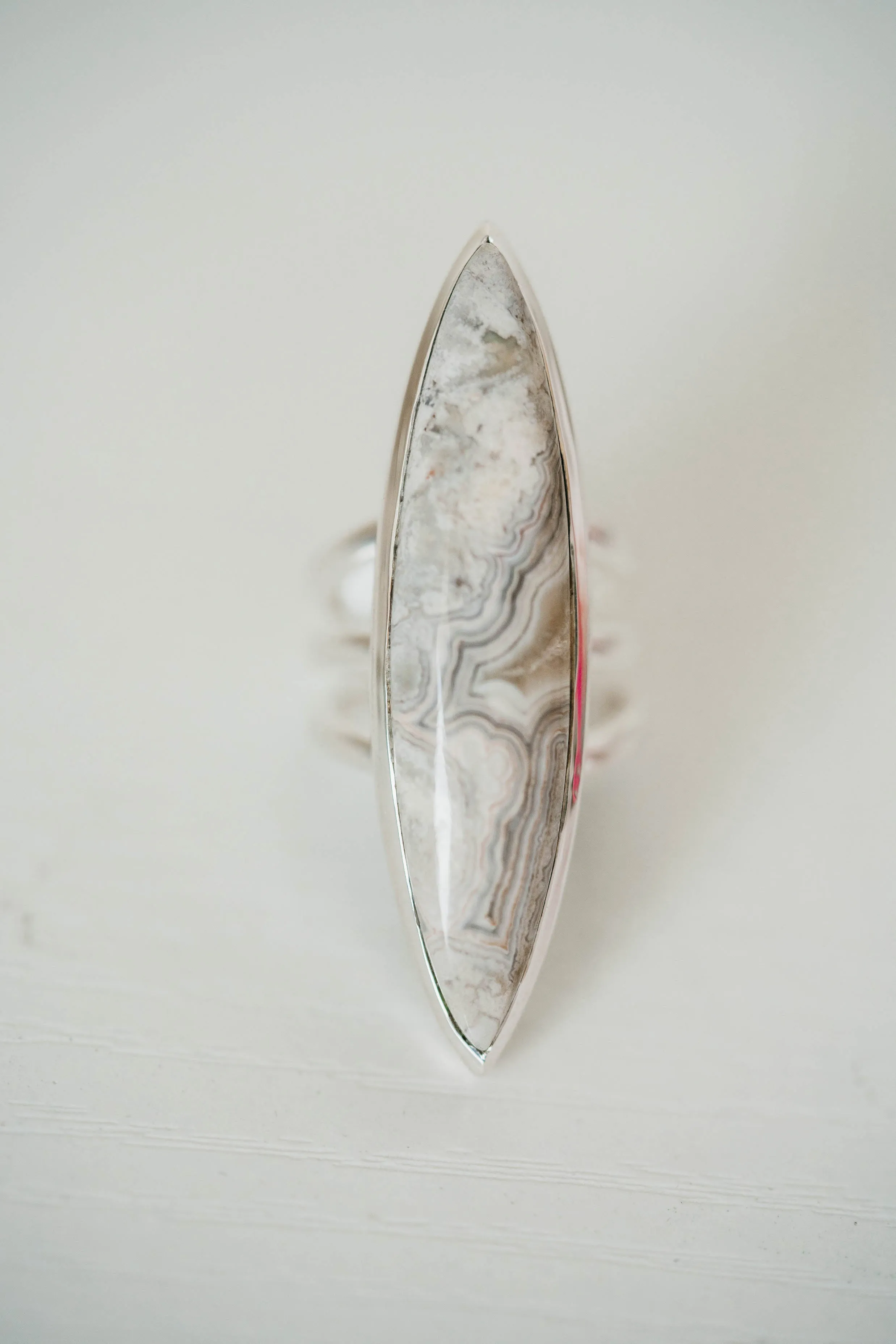 Ruth Ring | Crazy Lace Agate sold by Goldie Lew product image thumbnail 2