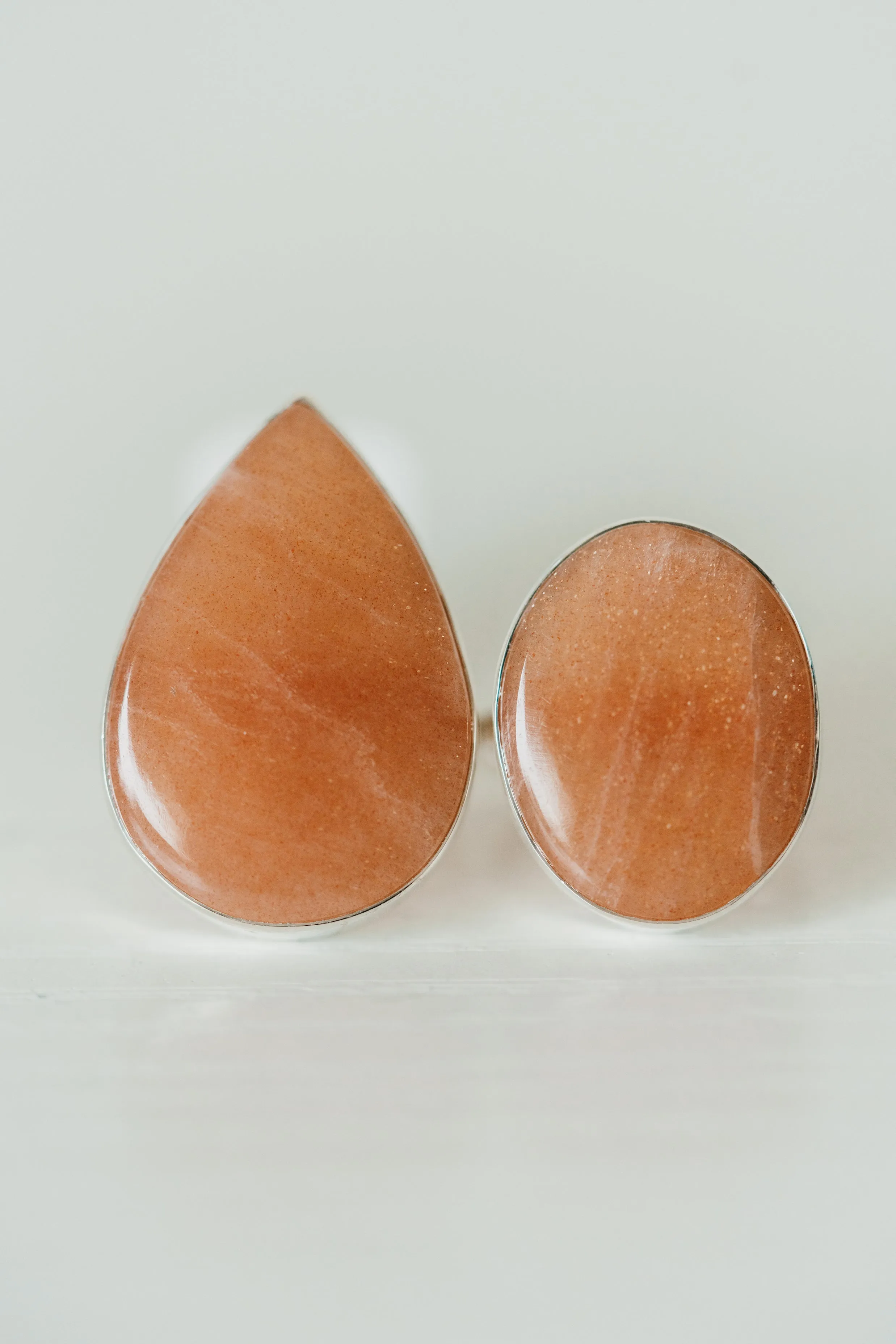 Just Peachy Ring | Peach Moonstone sold by Goldie Lew