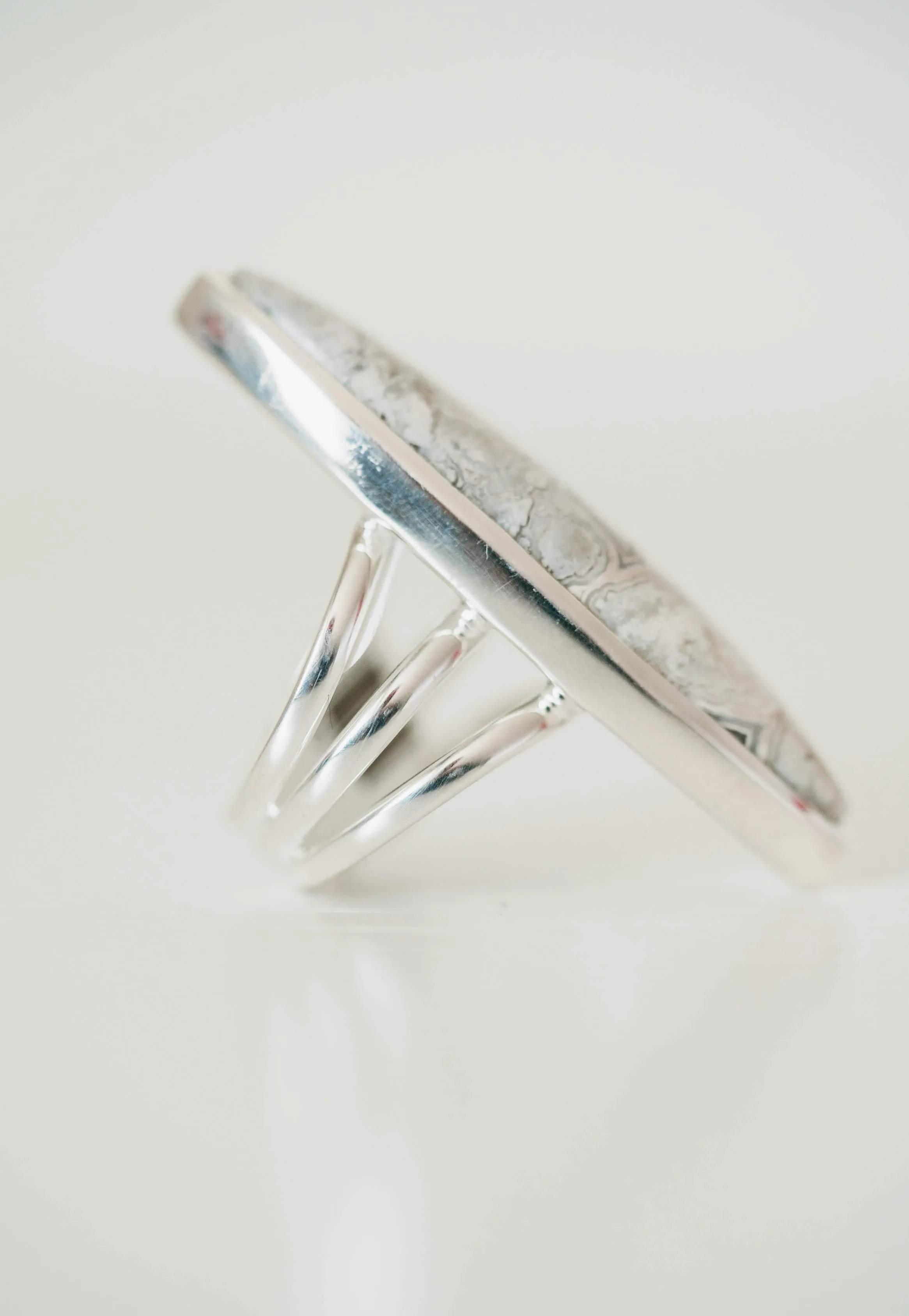 Ruth Ring | Crazy Lace Agate sold by Goldie Lew product image thumbnail 3