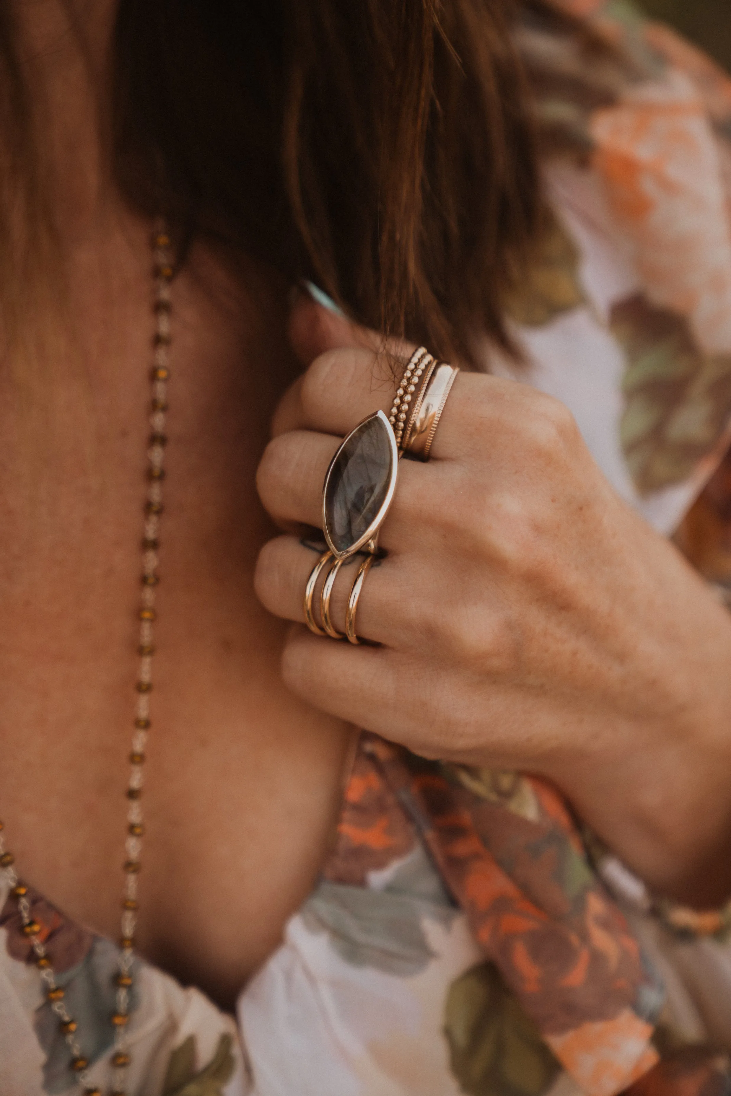 Kove Ring | Labradorite sold by Goldie Lew product image thumbnail 4