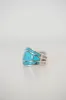 Single Bar Shield Ring | Turquoise- FINAL SALE sold by Goldie Lew