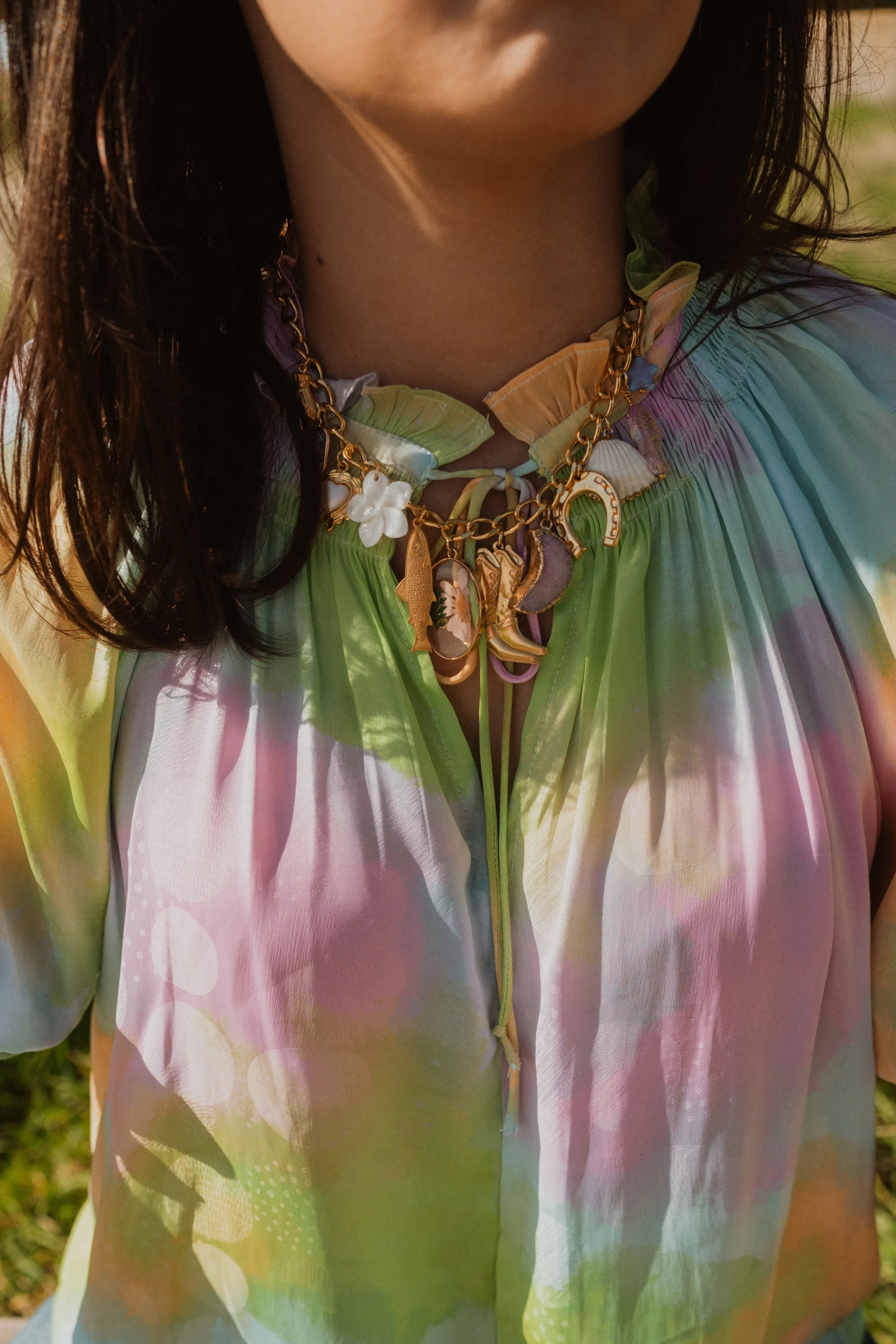 Ocean Cowgirl Charm Necklace sold by Goldie Lew