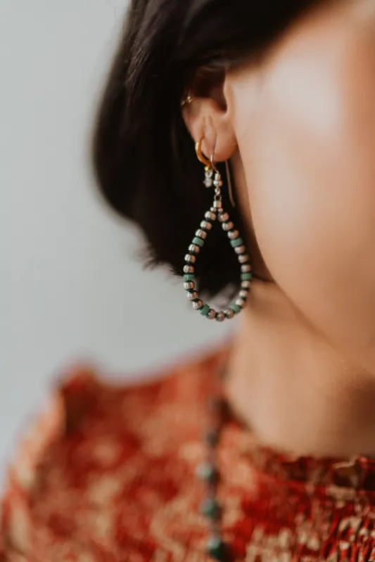 Shirley Earrings | #3 | Turquoise sold by Goldie Lew
