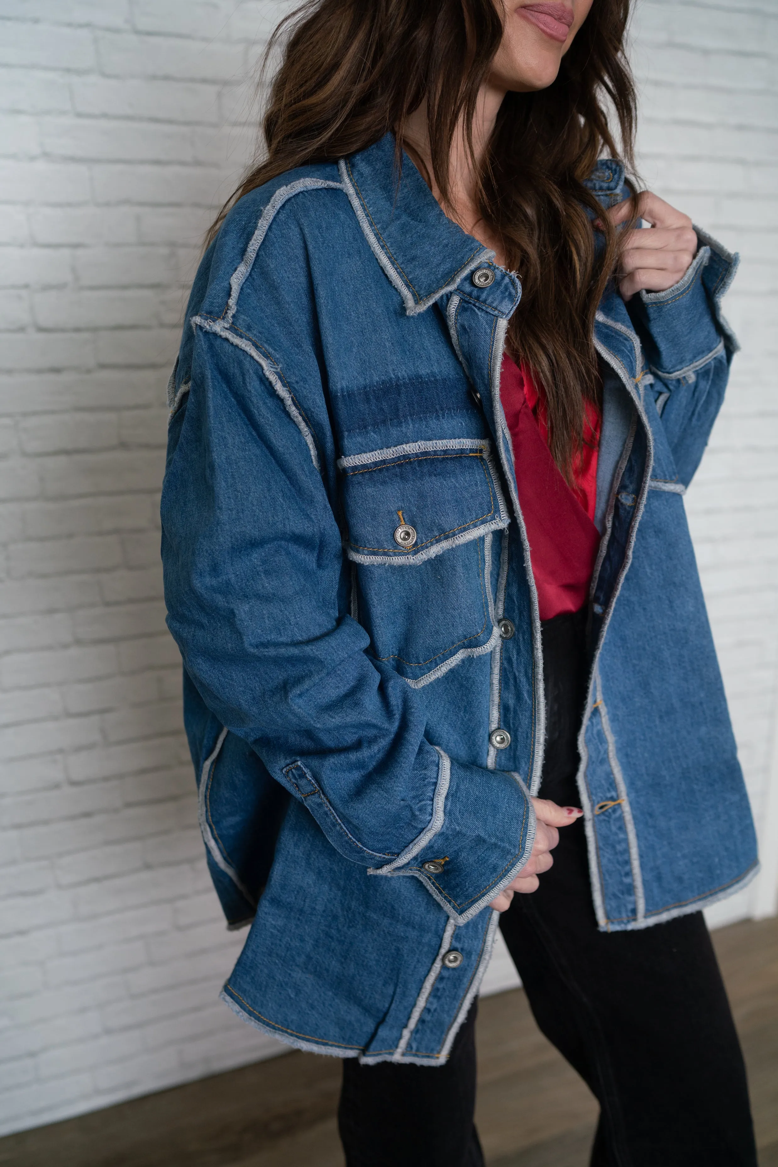 Natasha Denim Jacket - FINAL SALE sold by Goldie Lew product image thumbnail 4