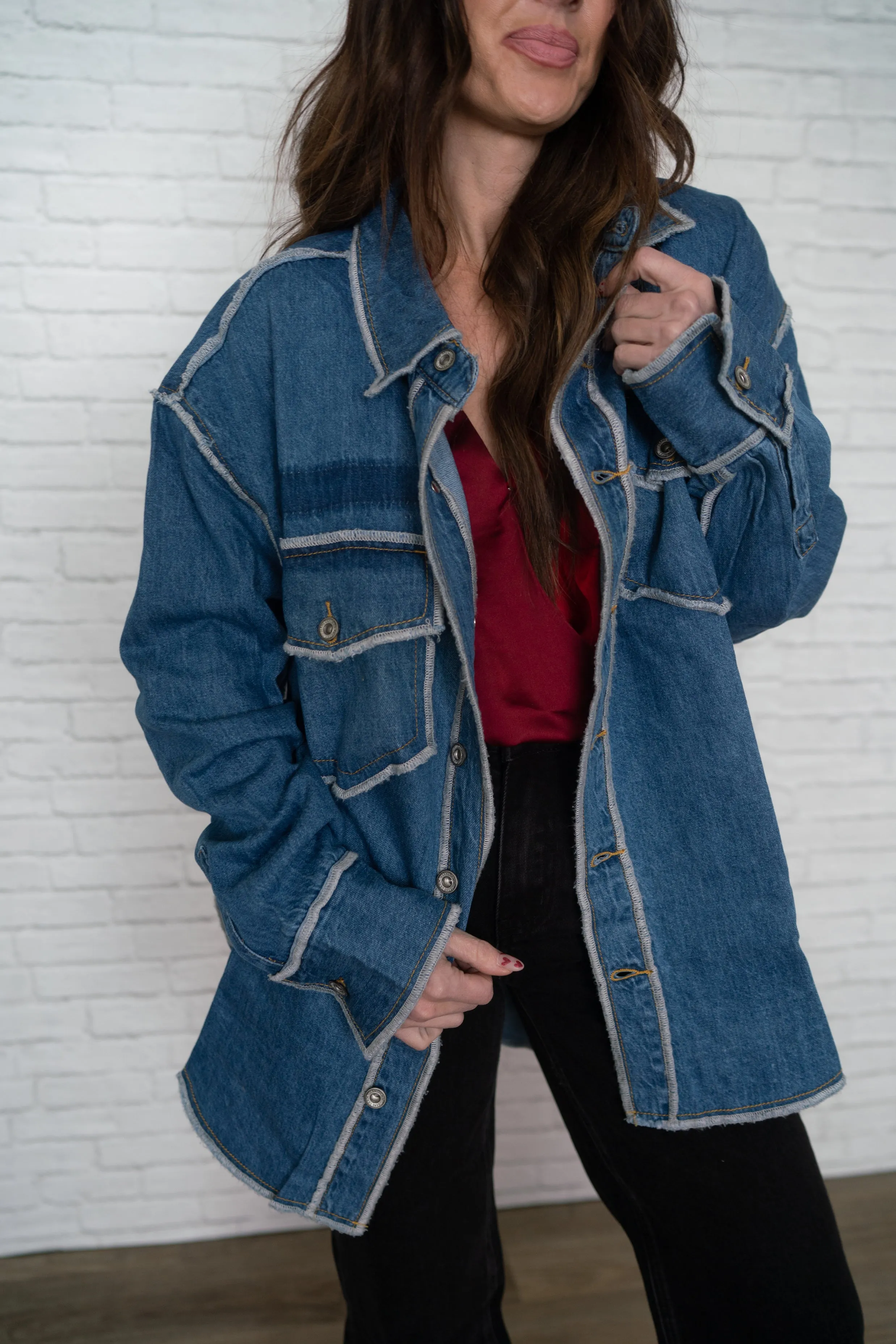 Natasha Denim Jacket - FINAL SALE sold by Goldie Lew product image thumbnail 3