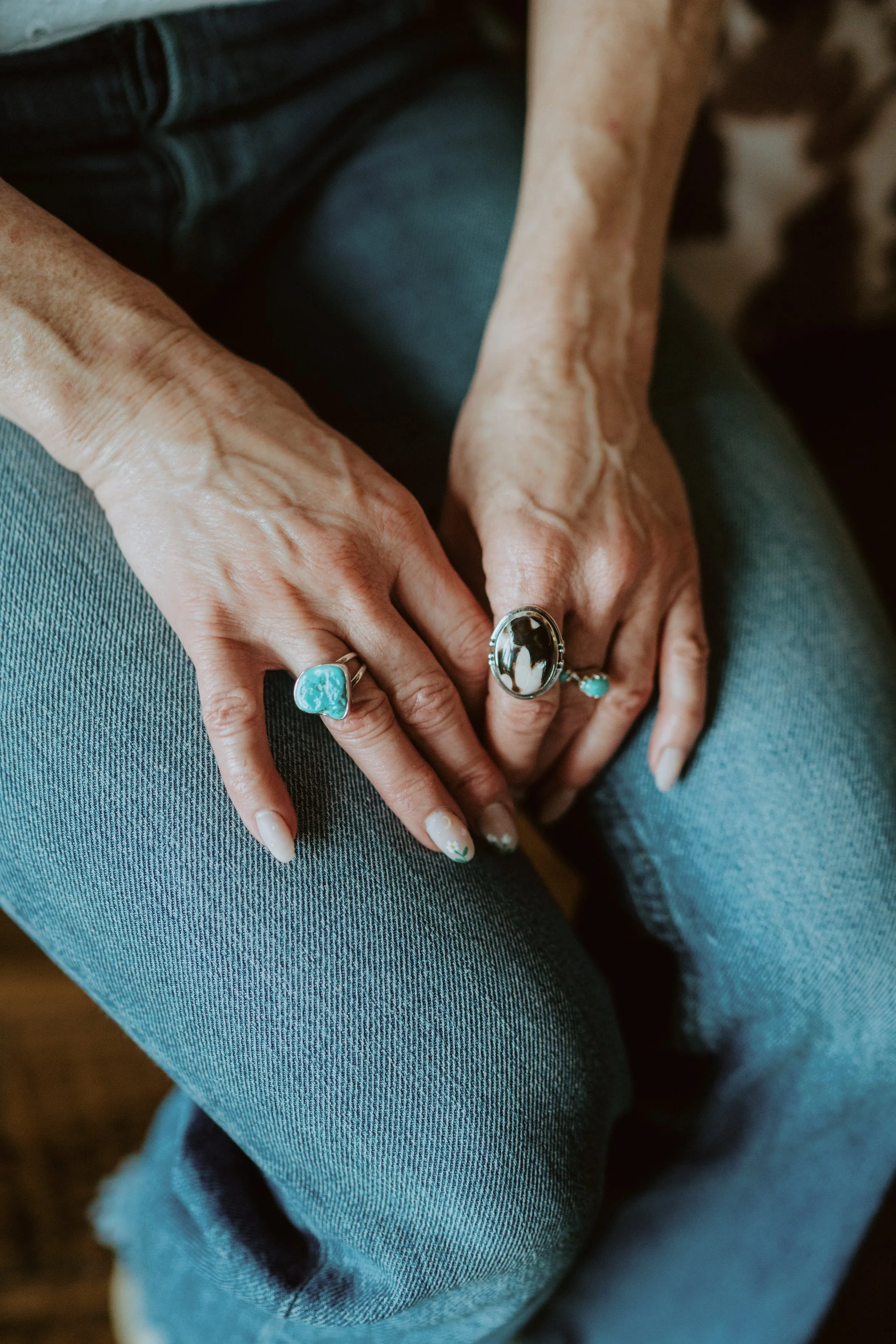 Regina Ring | Arizona Turquoise sold by Goldie Lew product image thumbnail 2