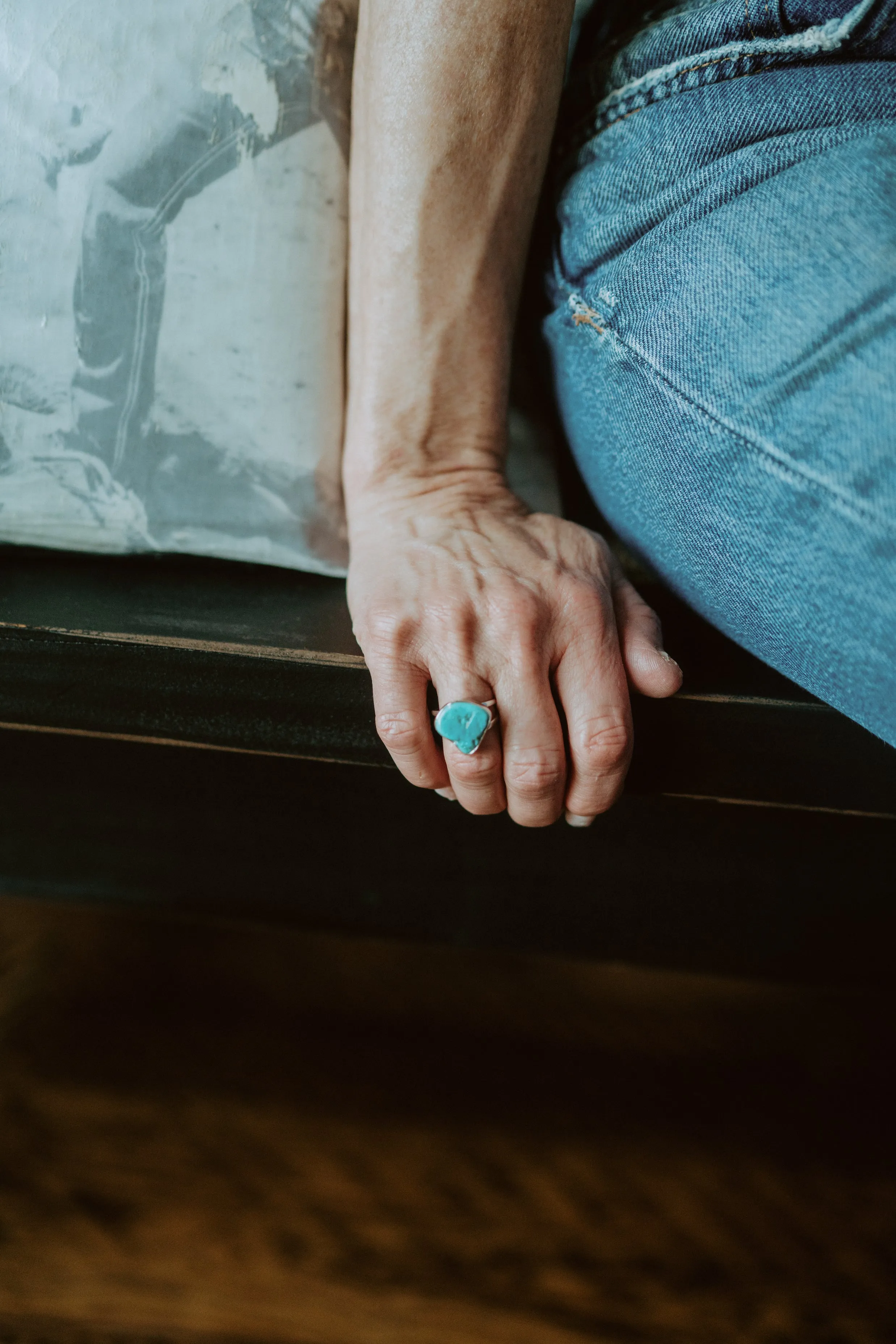 Regina Ring | Arizona Turquoise sold by Goldie Lew product image thumbnail 5