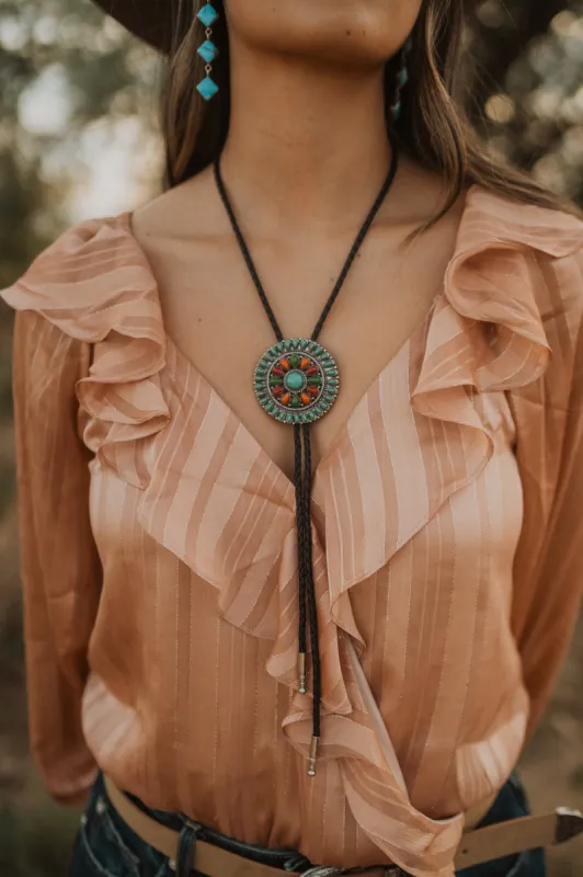 Stephanie Bolo Tie sold by Goldie Lew