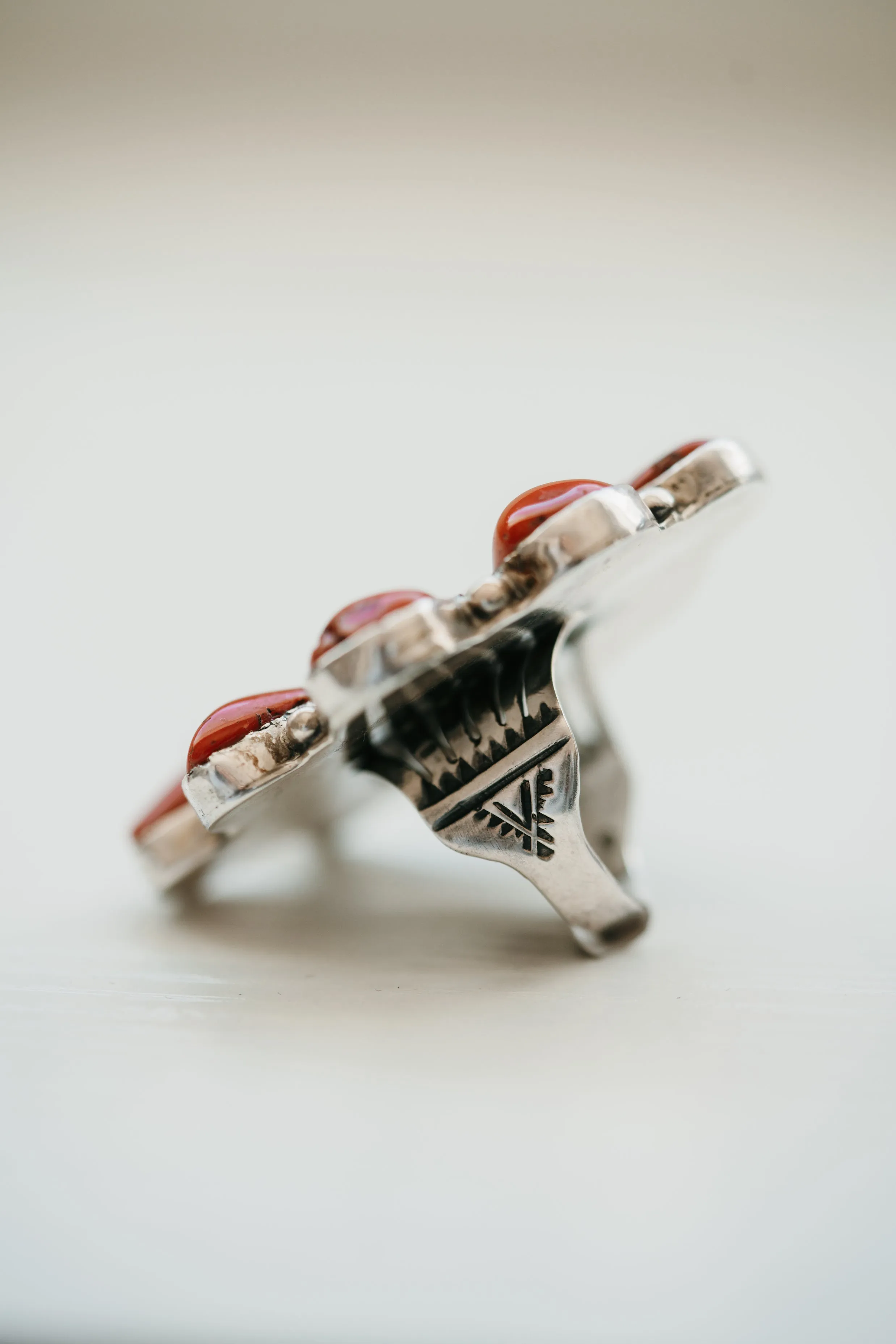 Milan Ring | Coral sold by Goldie Lew product image thumbnail 3