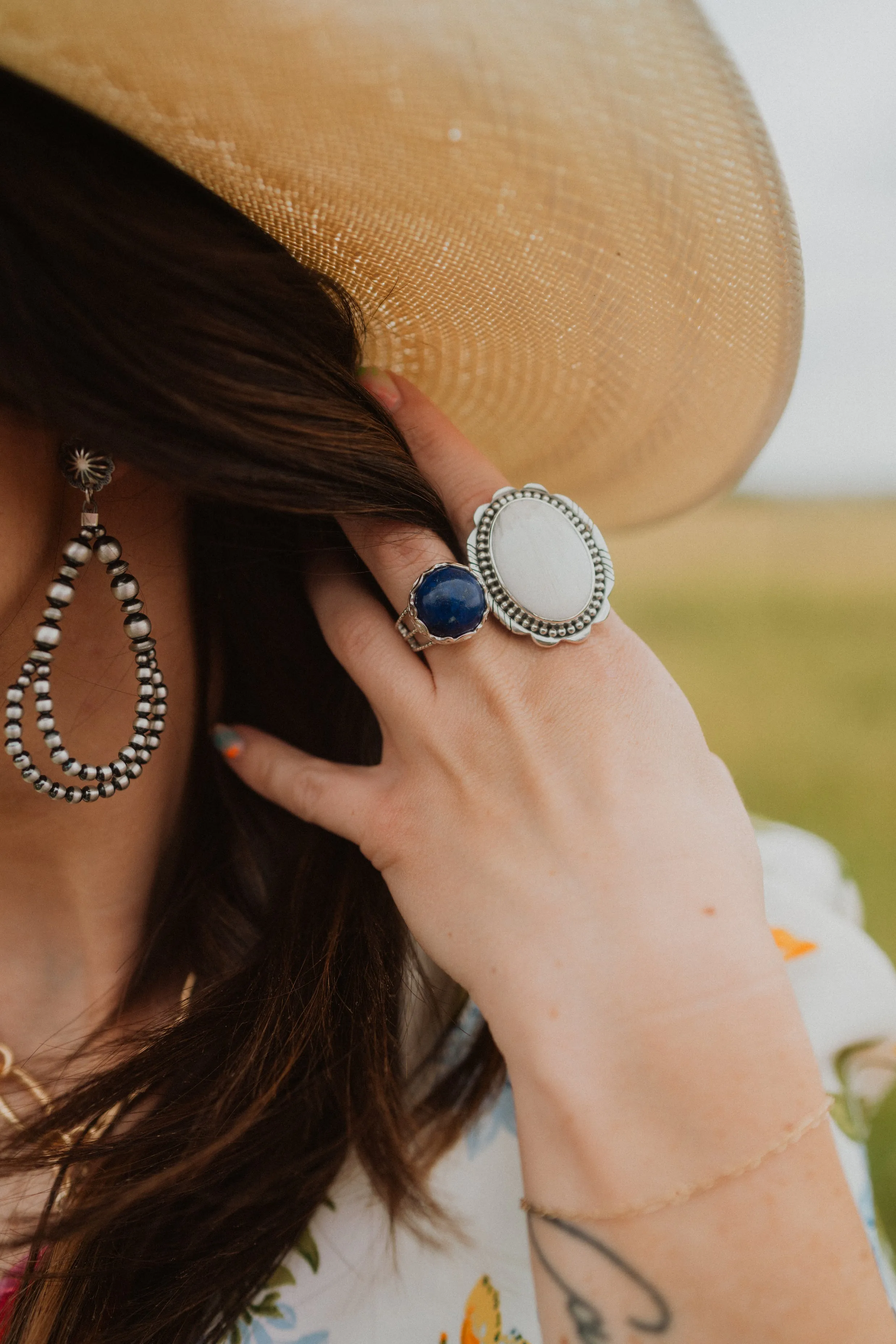 Pammy Ring | Blue Lapis sold by Goldie Lew product image thumbnail 3