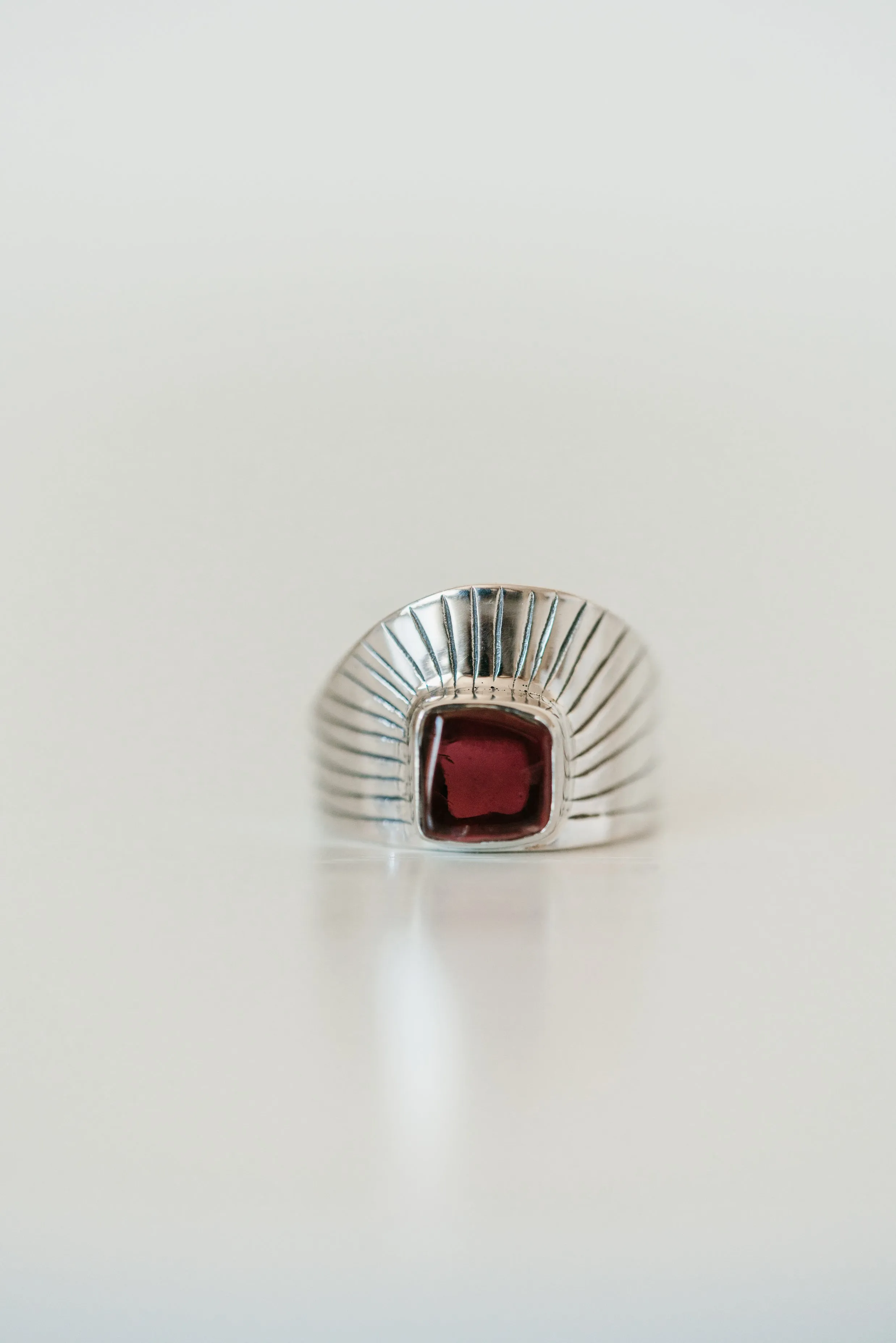 Yazzie Ring | Red Garnet sold by Goldie Lew