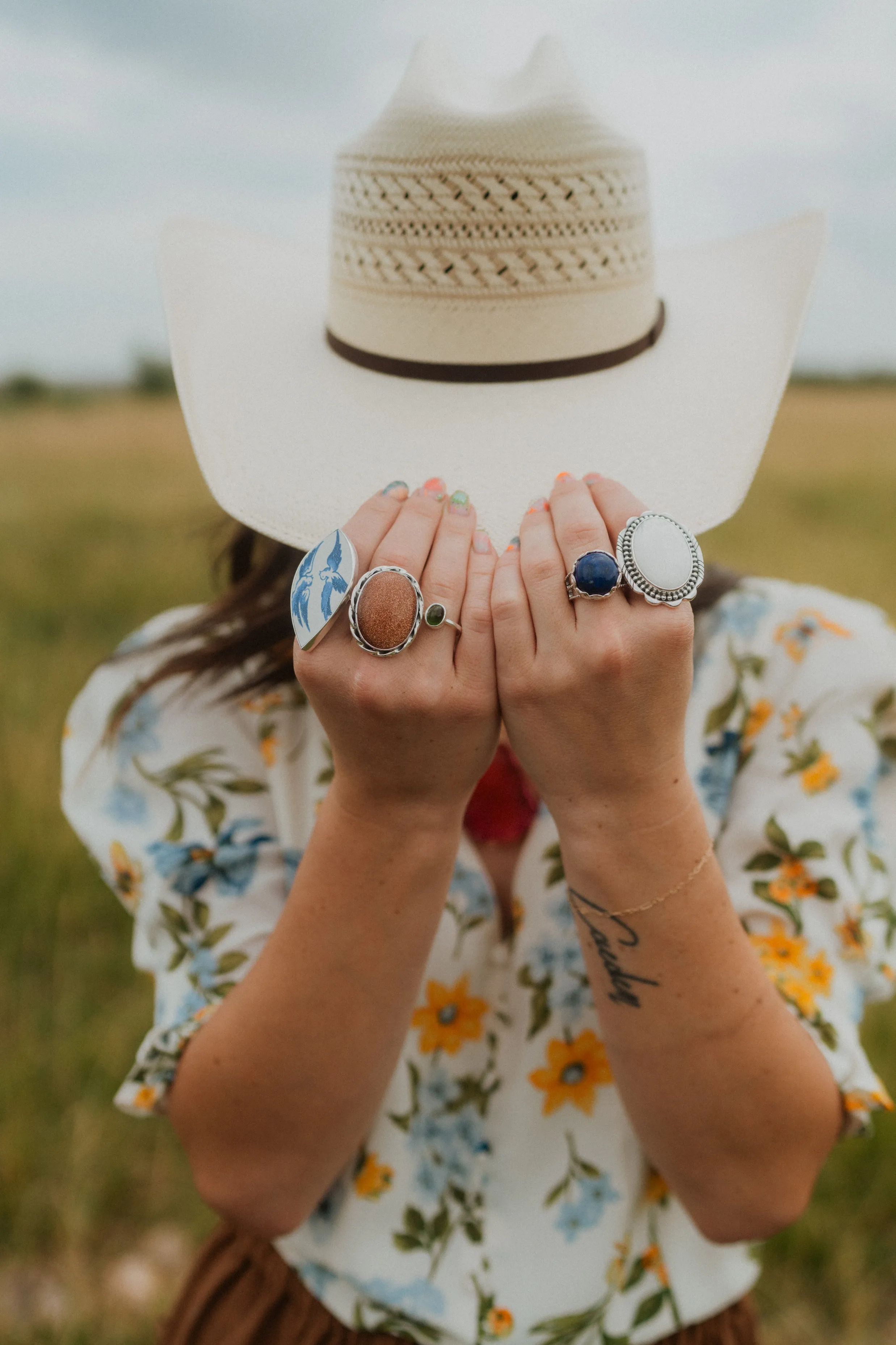 Jennifer Ring | Red Sun Sitara sold by Goldie Lew product image thumbnail 3
