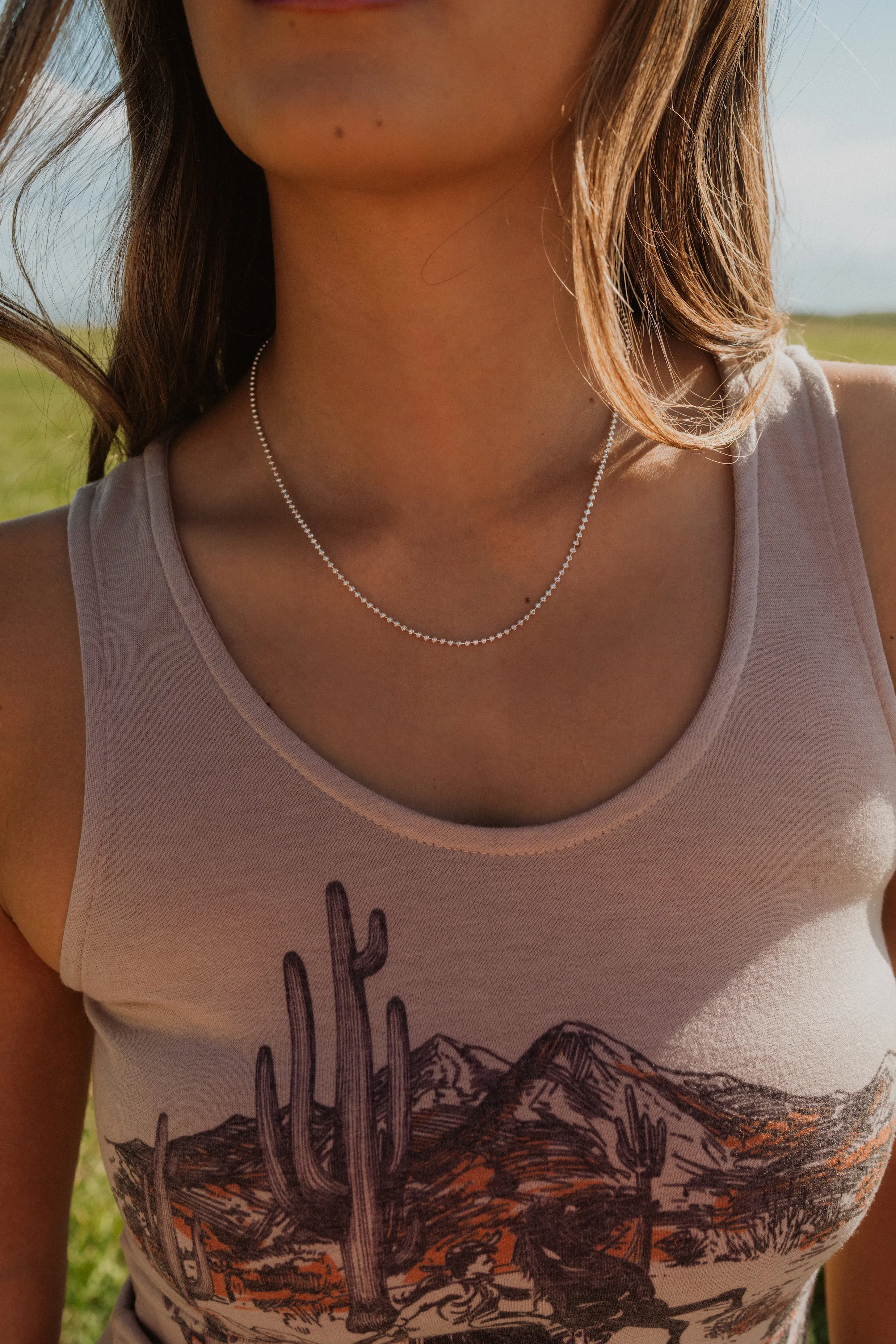 Bailey Necklace | Silver sold by Goldie Lew product image thumbnail 3