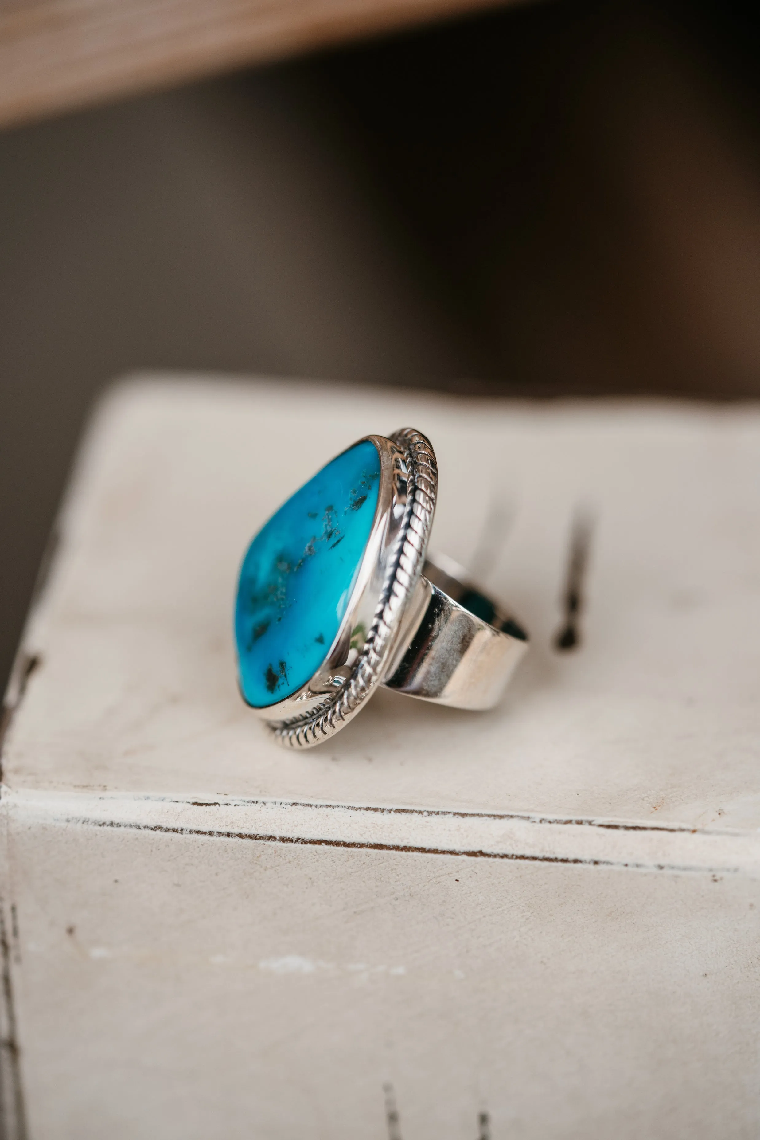 Teddy Ring | Turquoise - FINAL SALE sold by Goldie Lew product image thumbnail 4