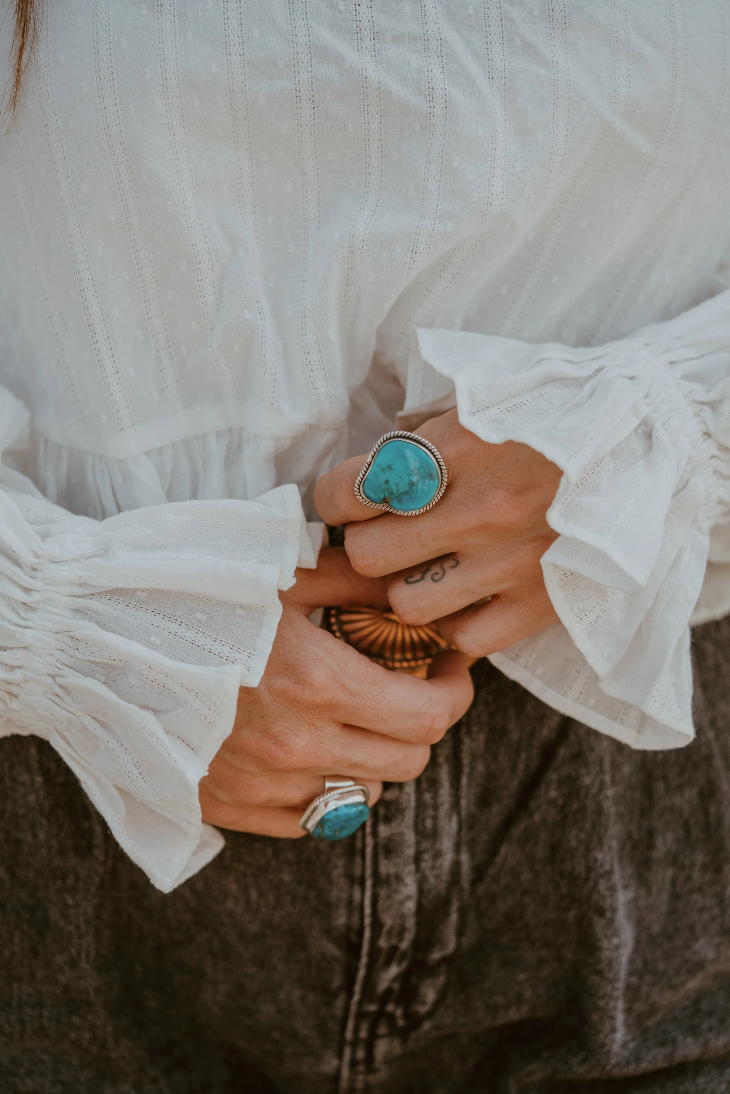 Teddy Ring | Turquoise - FINAL SALE sold by Goldie Lew product image thumbnail 3