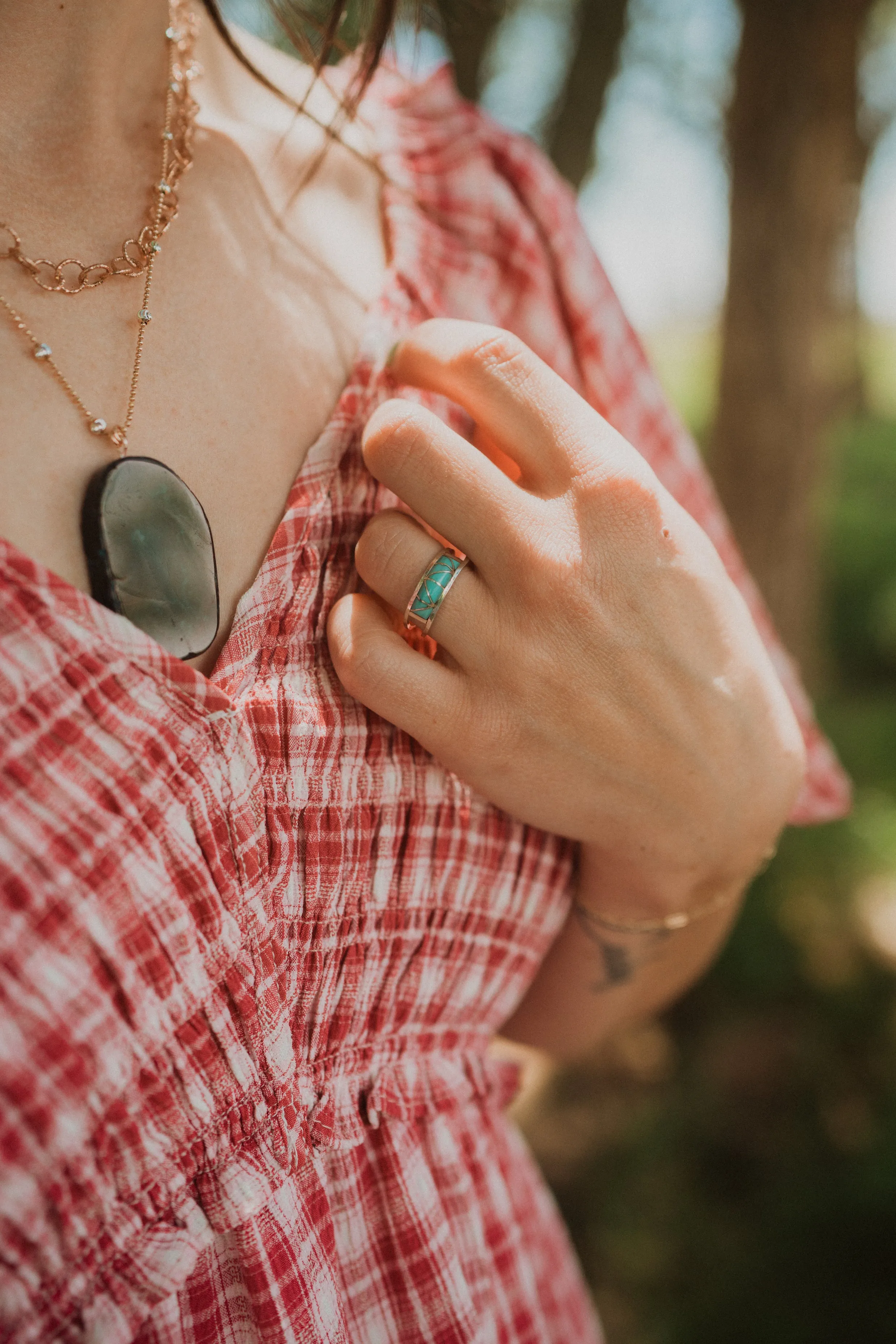 Lucky Ring | Turquoise sold by Goldie Lew product image thumbnail 2