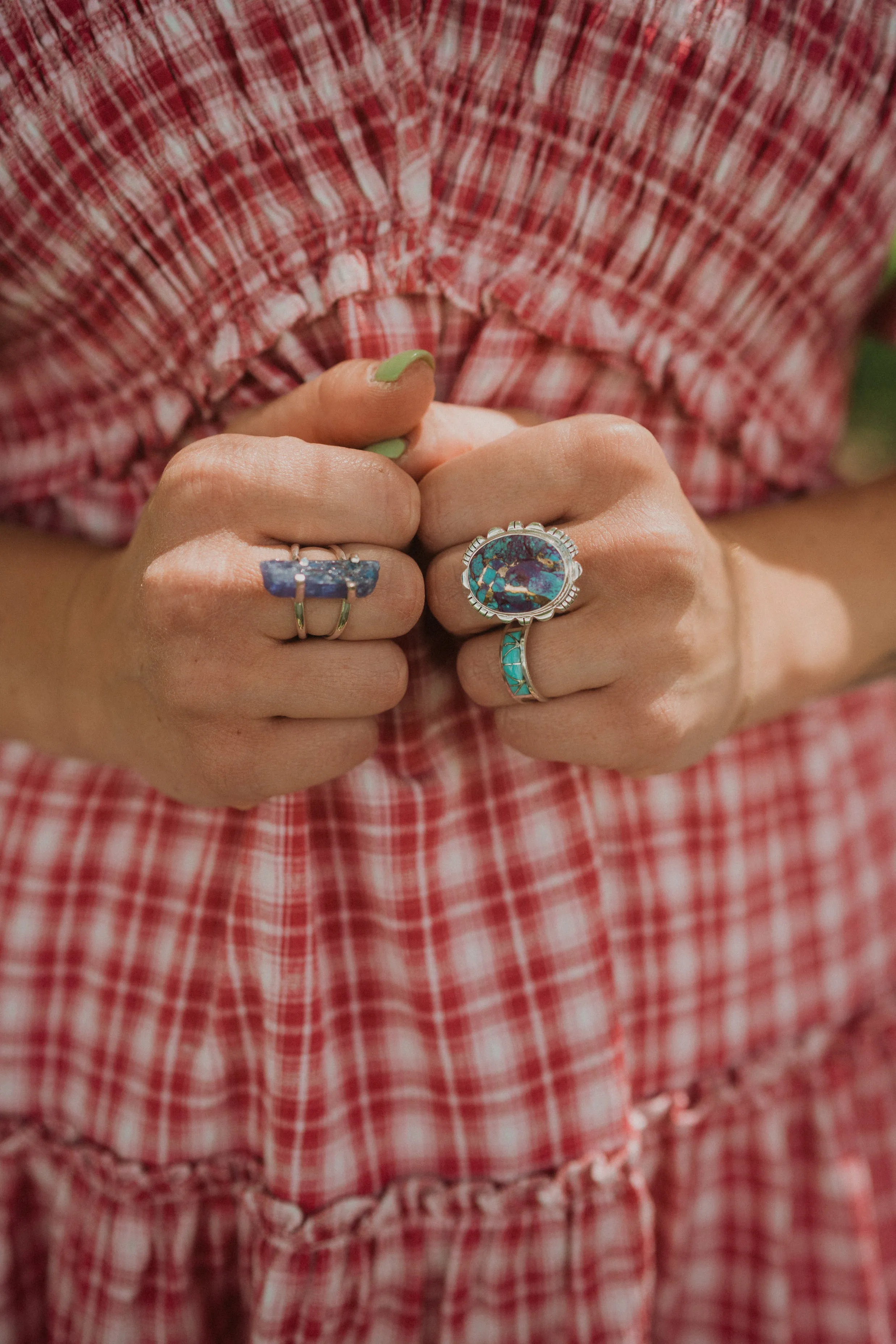Lucky Ring | Turquoise sold by Goldie Lew product image thumbnail 3