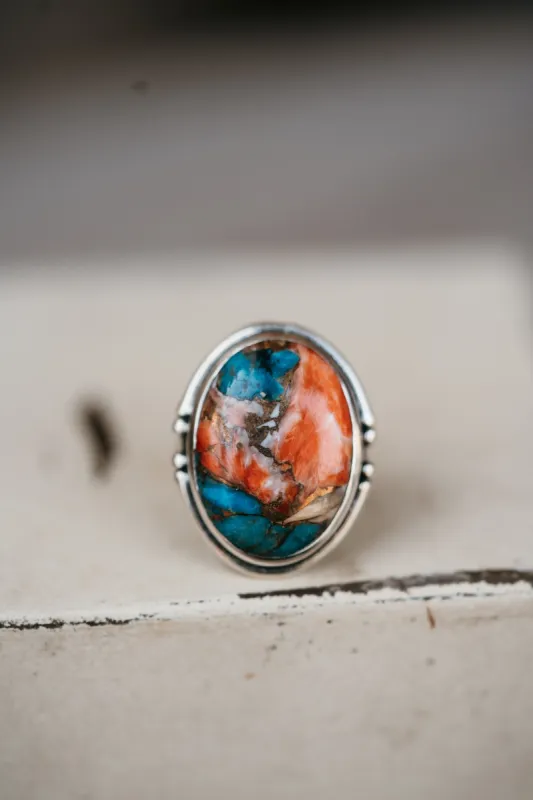 Sara Ring | Spiny Turquoise sold by Goldie Lew