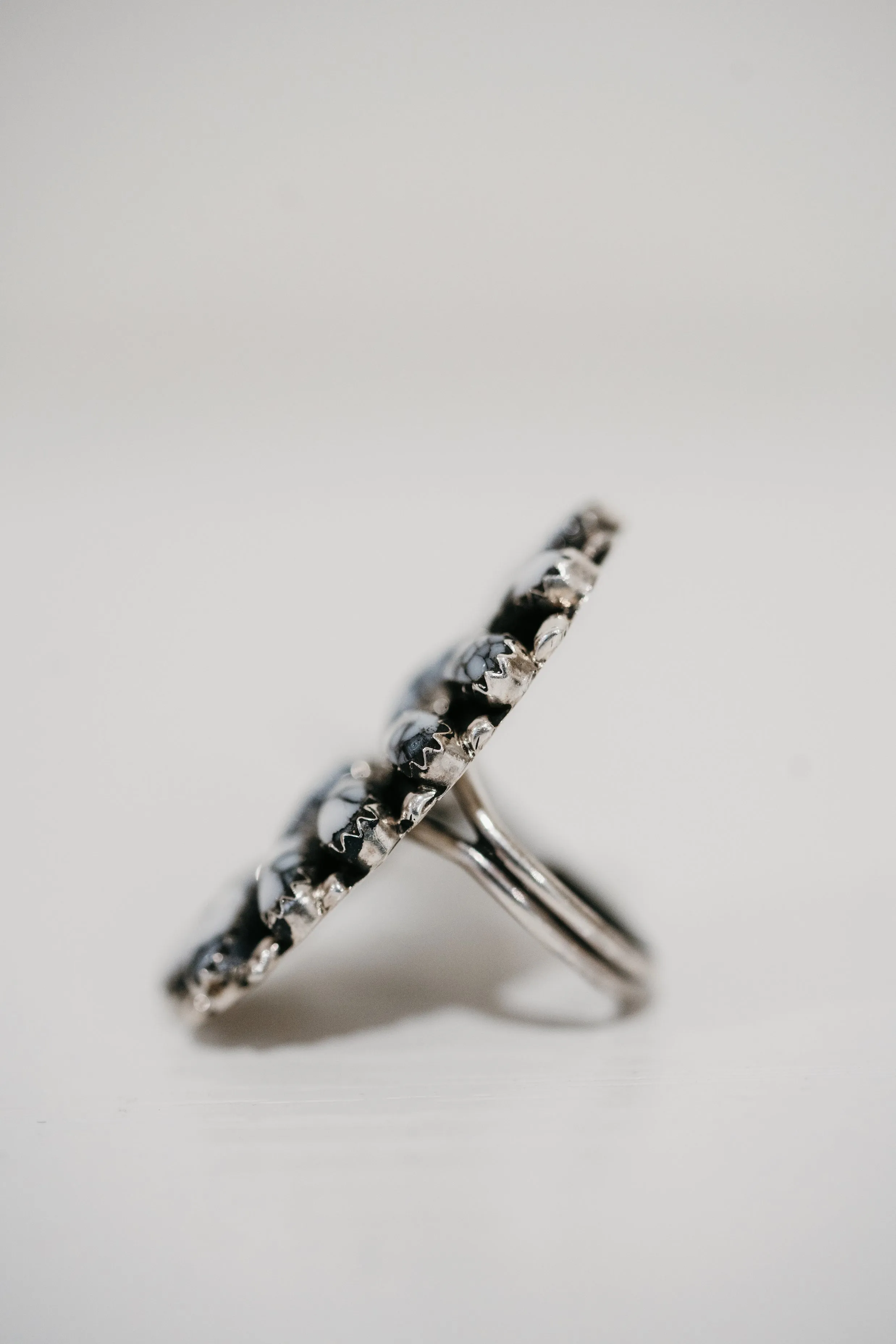 Tiff Ring | White Buffalo - FINAL SALE sold by Goldie Lew product image thumbnail 5