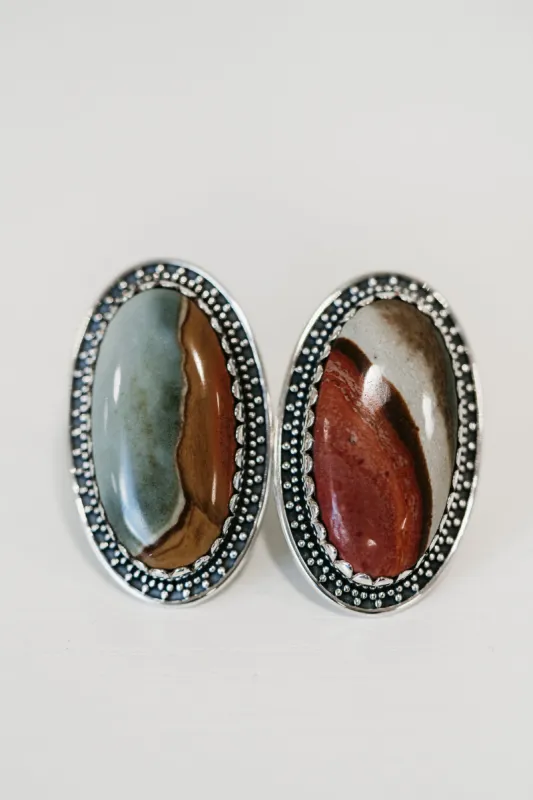 Frenchy Ring | Polychrome Jasper sold by Goldie Lew