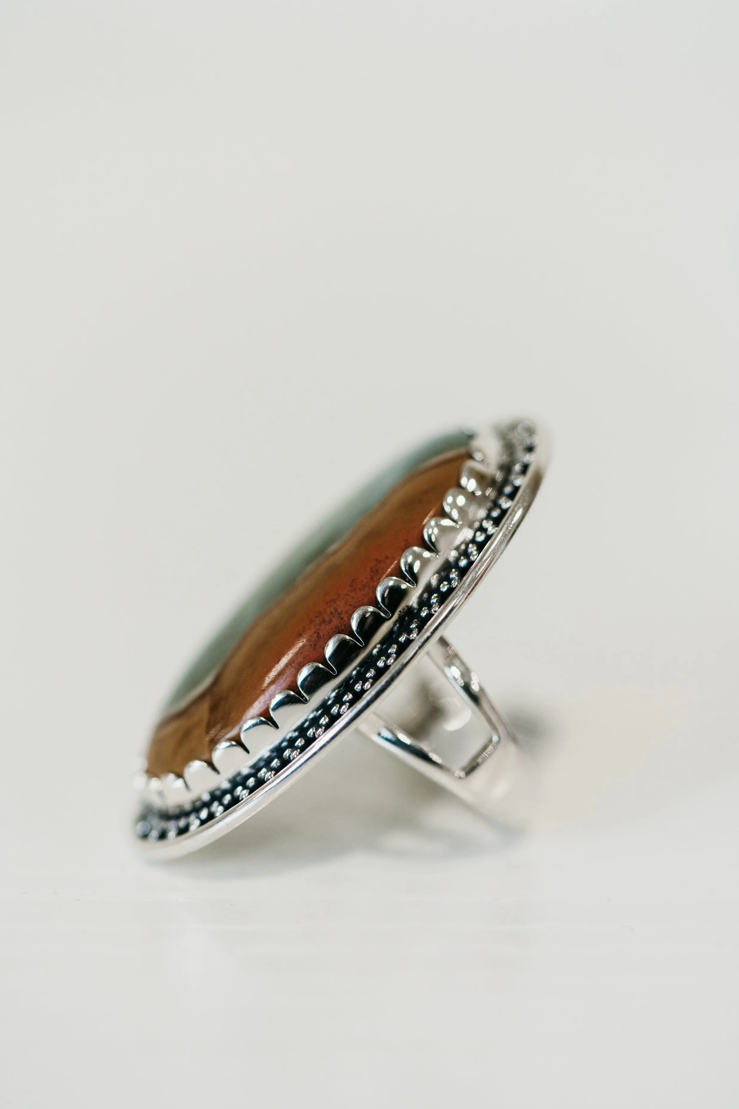 Frenchy Ring | Polychrome Jasper sold by Goldie Lew product image thumbnail 5