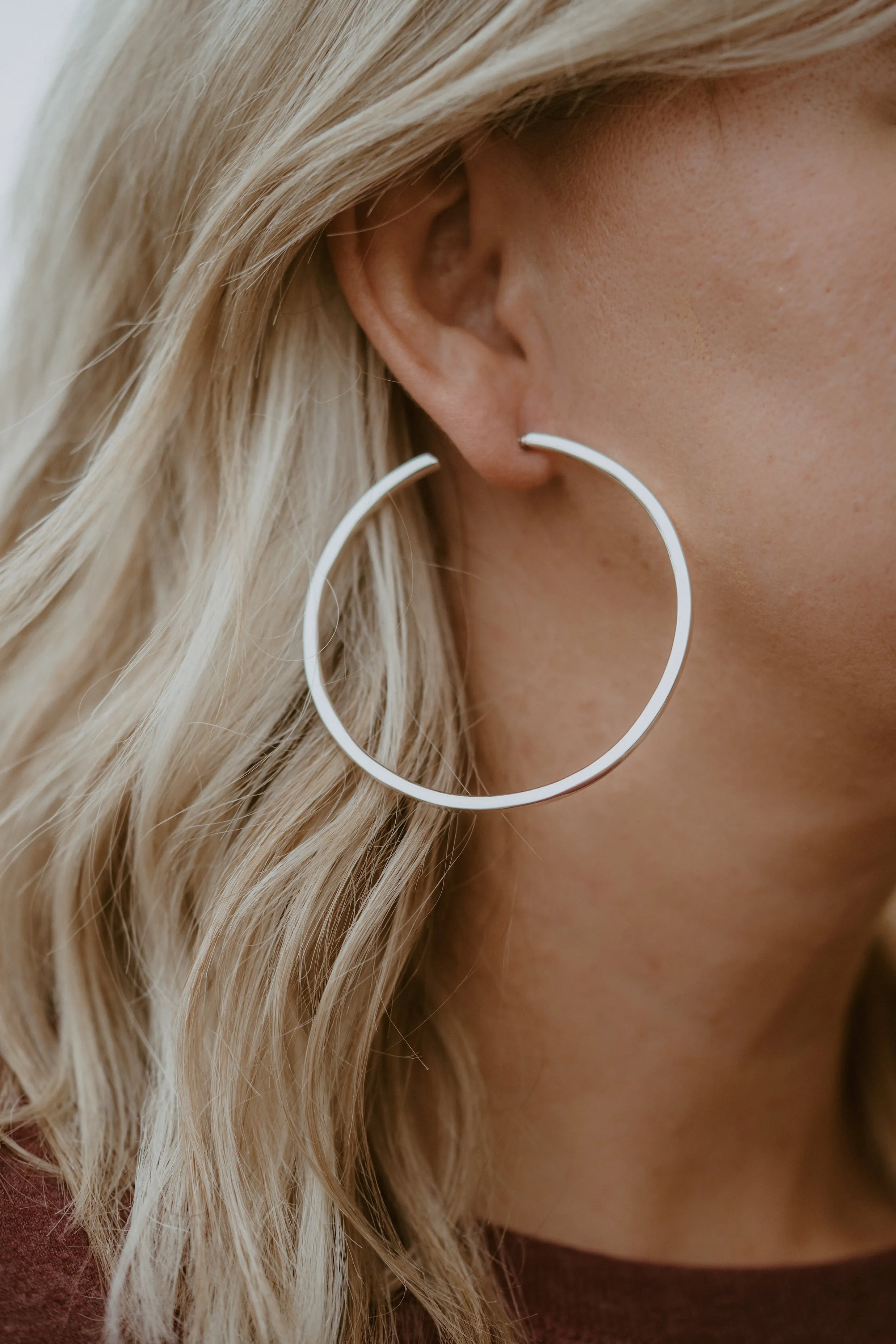 Glory Hoops | Silver sold by Goldie Lew product image thumbnail 2