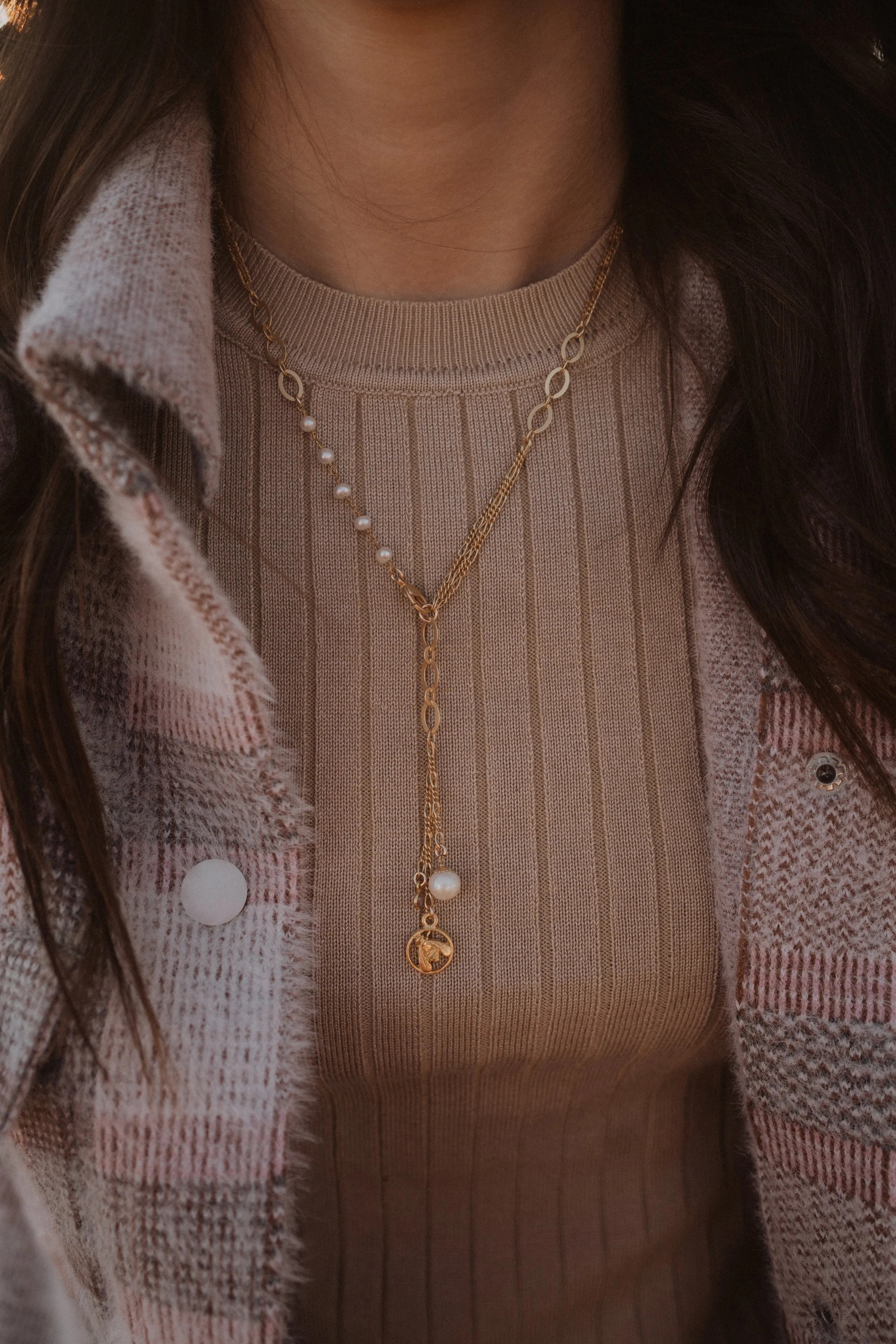 New Gold Bee Necklace | #2 sold by Goldie Lew product image thumbnail 3