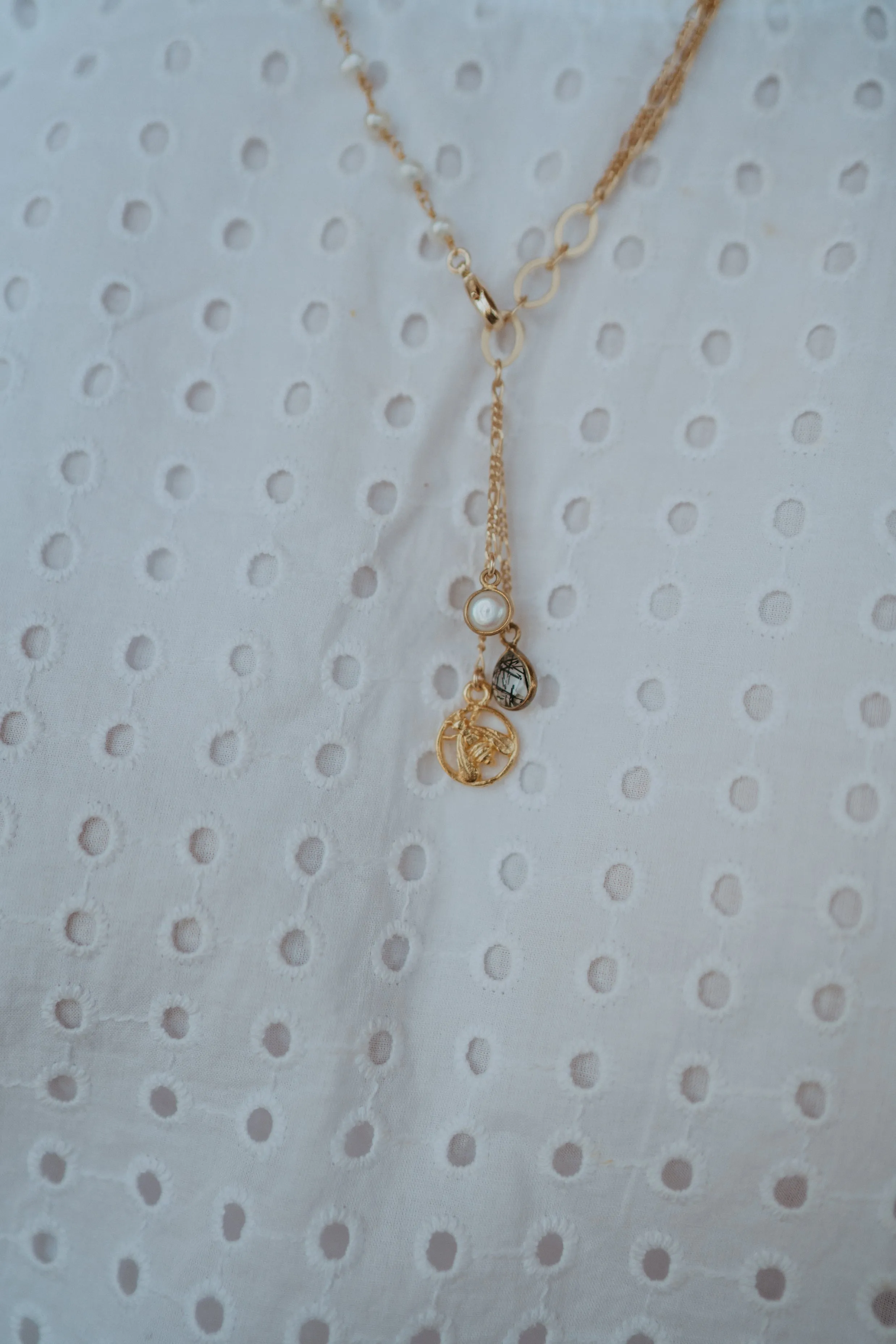 New Gold Bee Necklace | #2 sold by Goldie Lew product image thumbnail 5
