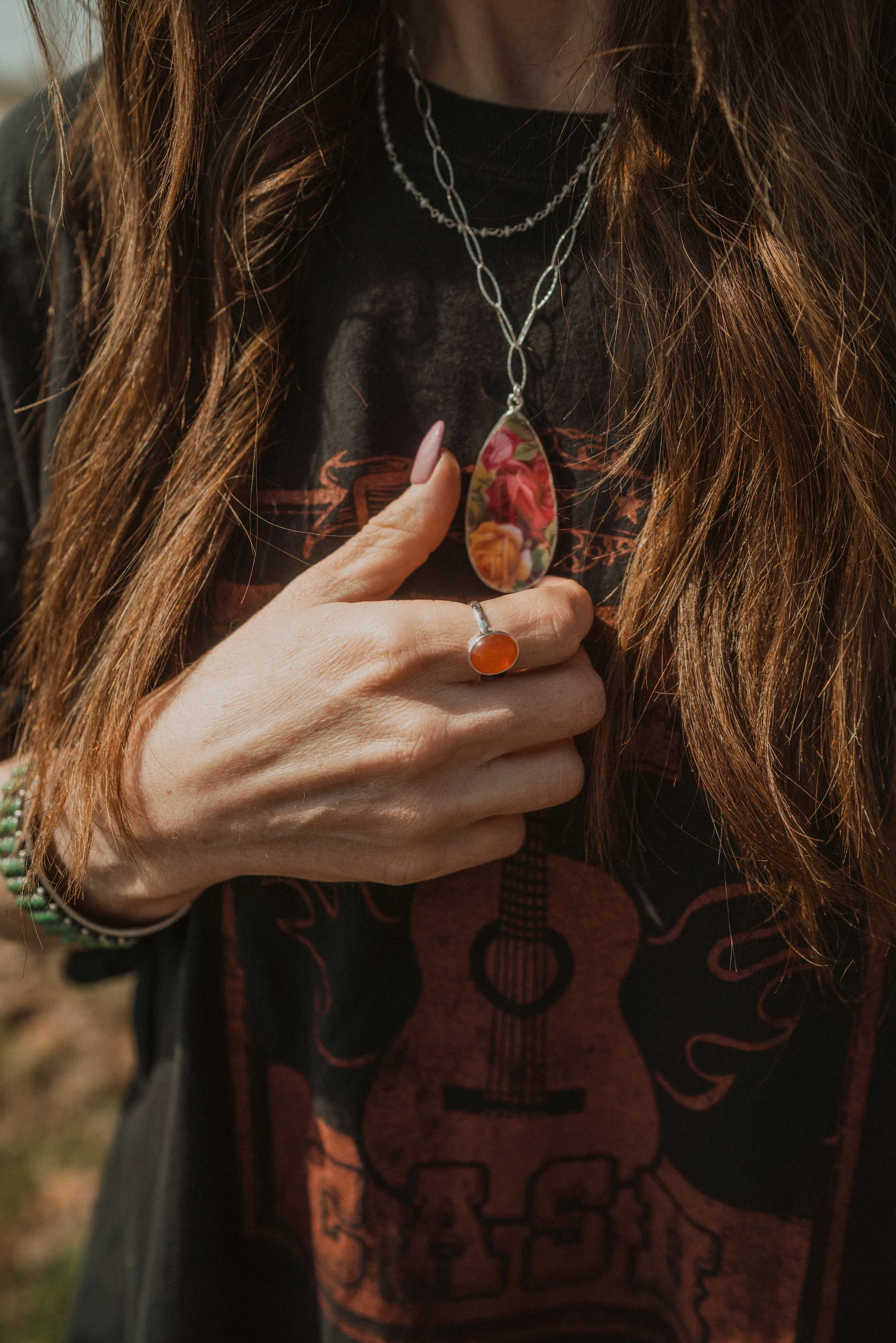 Mesa Ring | Carnelian sold by Goldie Lew product image thumbnail 2