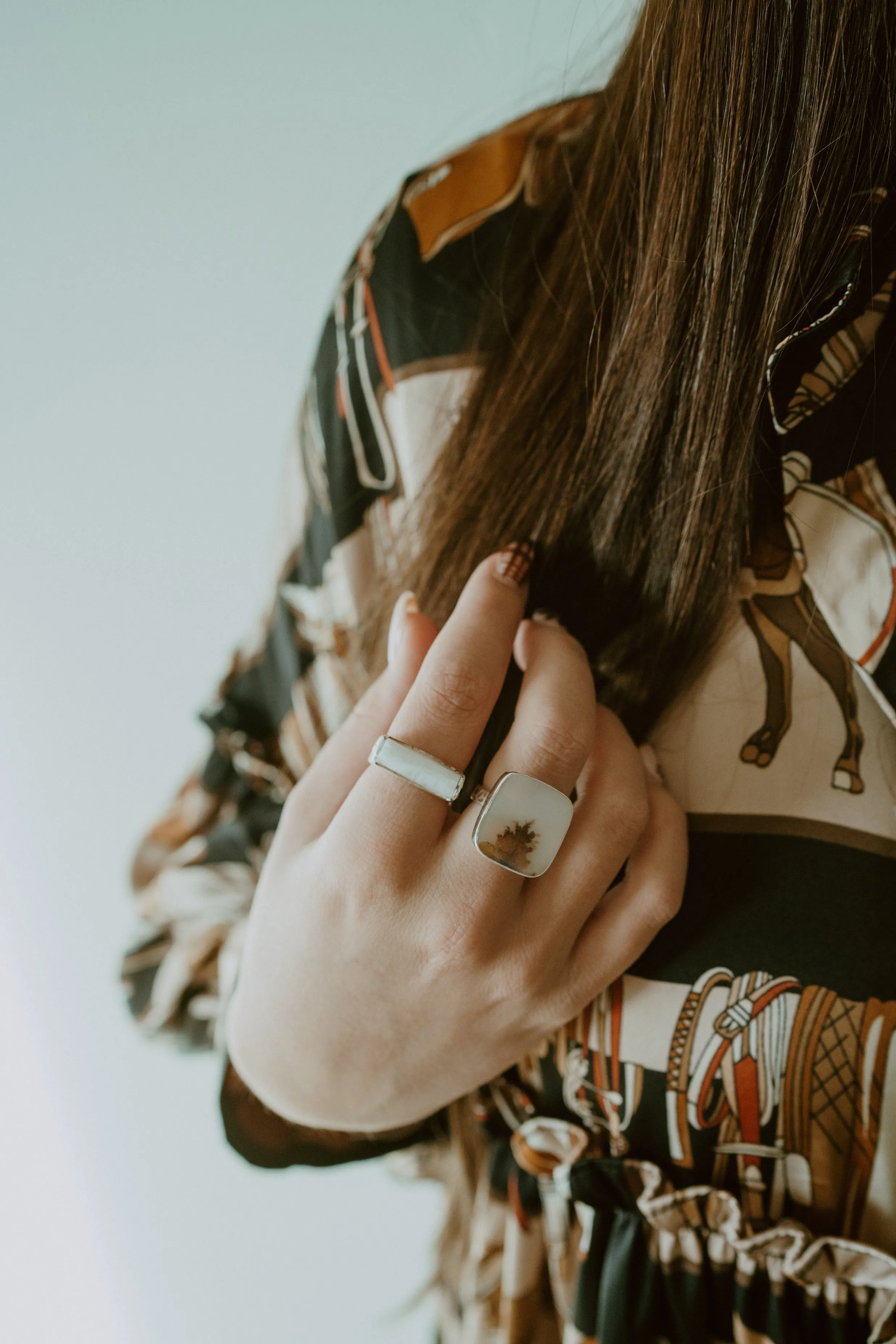 Joey Ring | Moonstone sold by Goldie Lew product image thumbnail 3