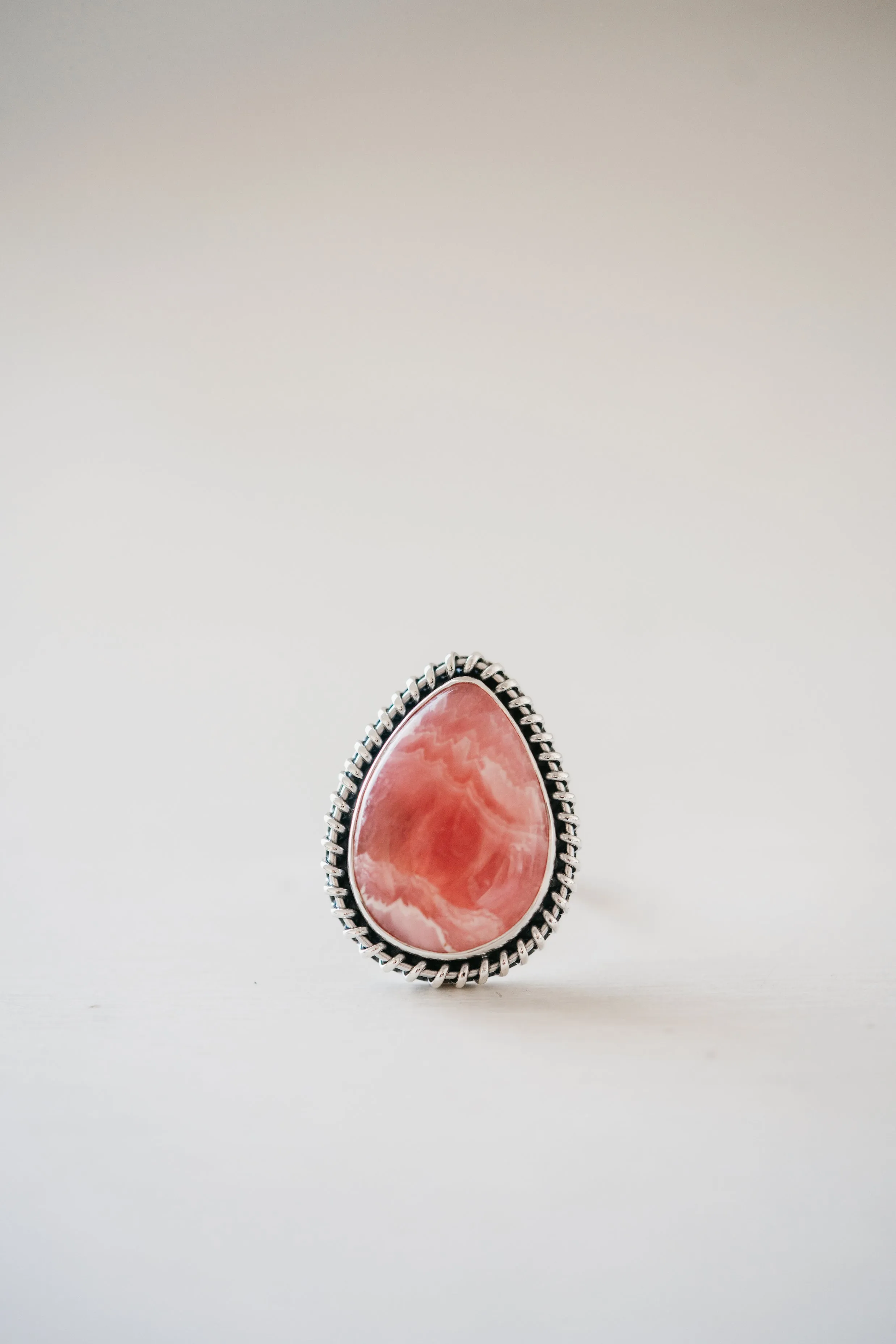 Warren Ring | Pink Rhodochrosite sold by Goldie Lew
