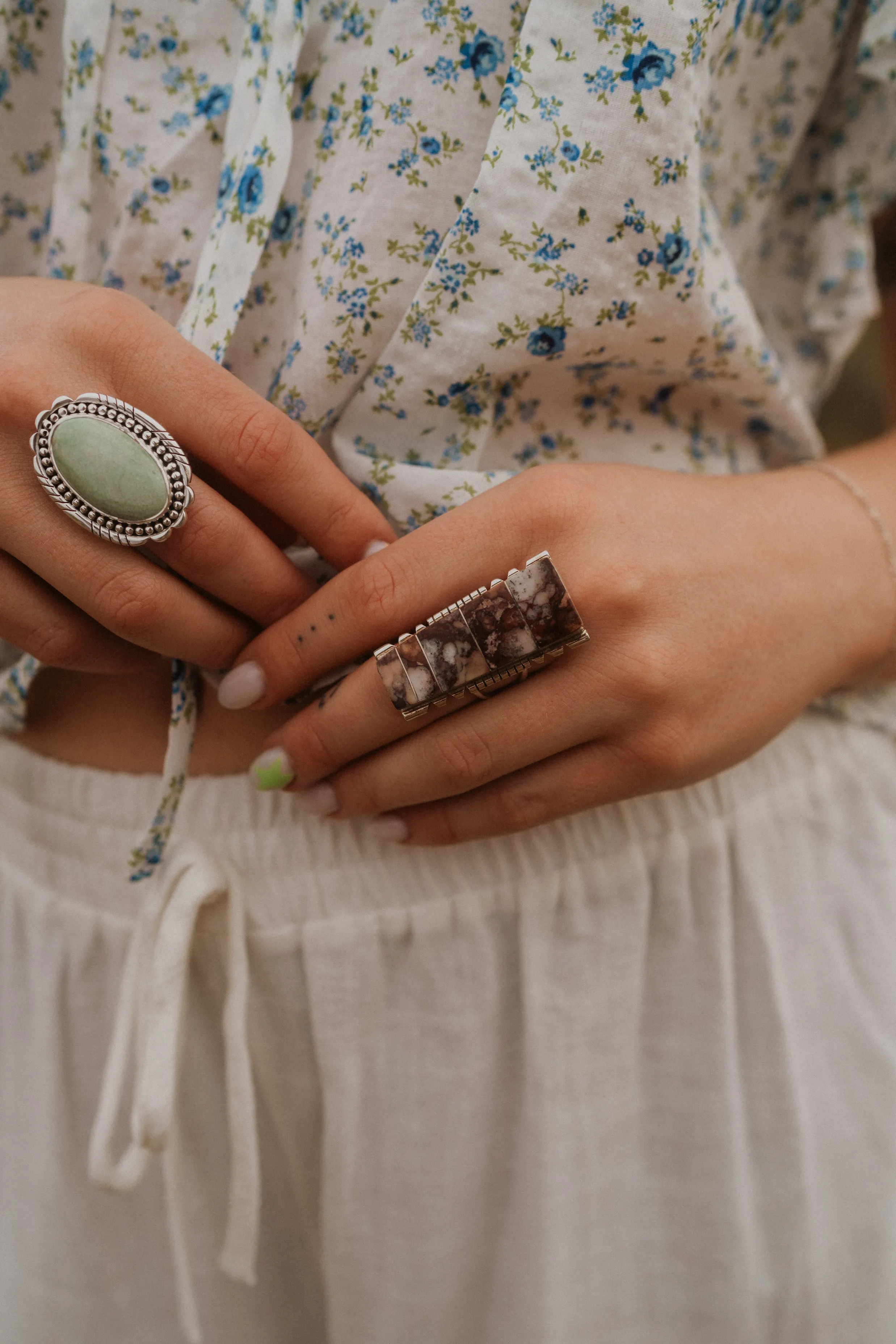 Twill Ring | Wild Horse Jasper sold by Goldie Lew product image thumbnail 2