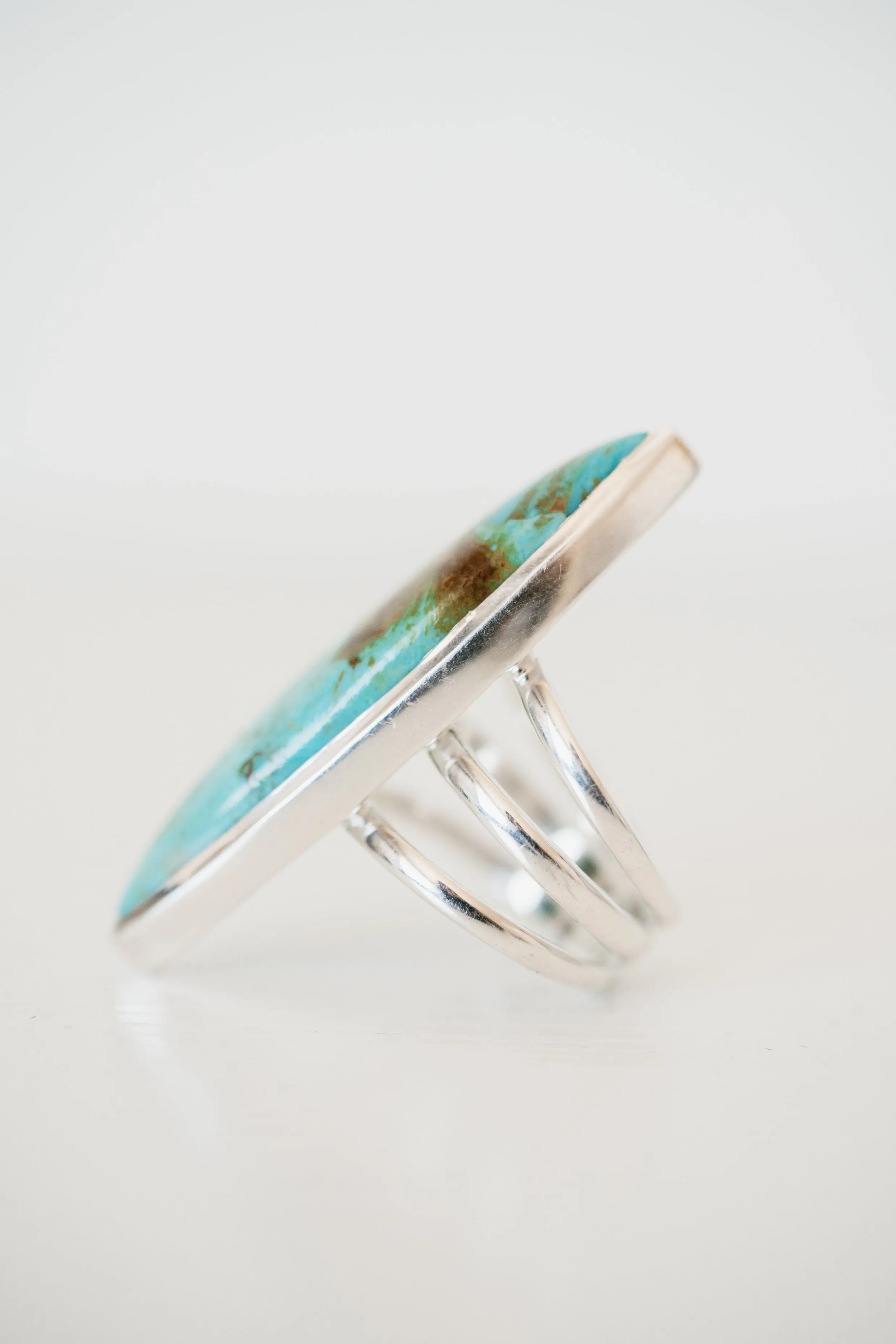 Ruth Ring | Boulder Turquoise sold by Goldie Lew product image thumbnail 3