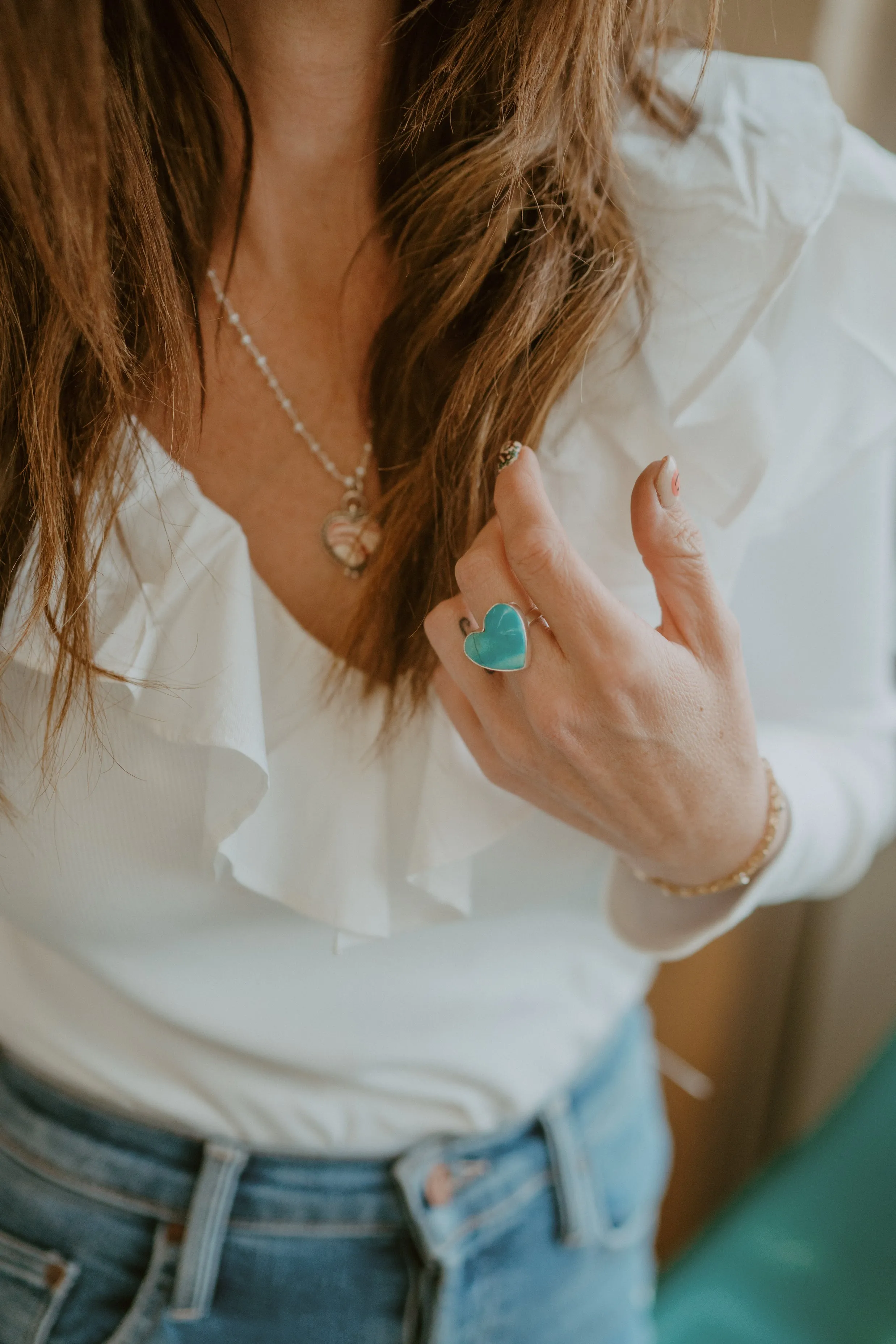 Heart Ring | Shattuckite sold by Goldie Lew product image thumbnail 4