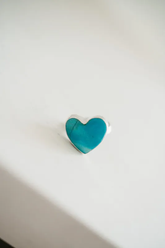 Heart Ring | Shattuckite made by Goldie Lew