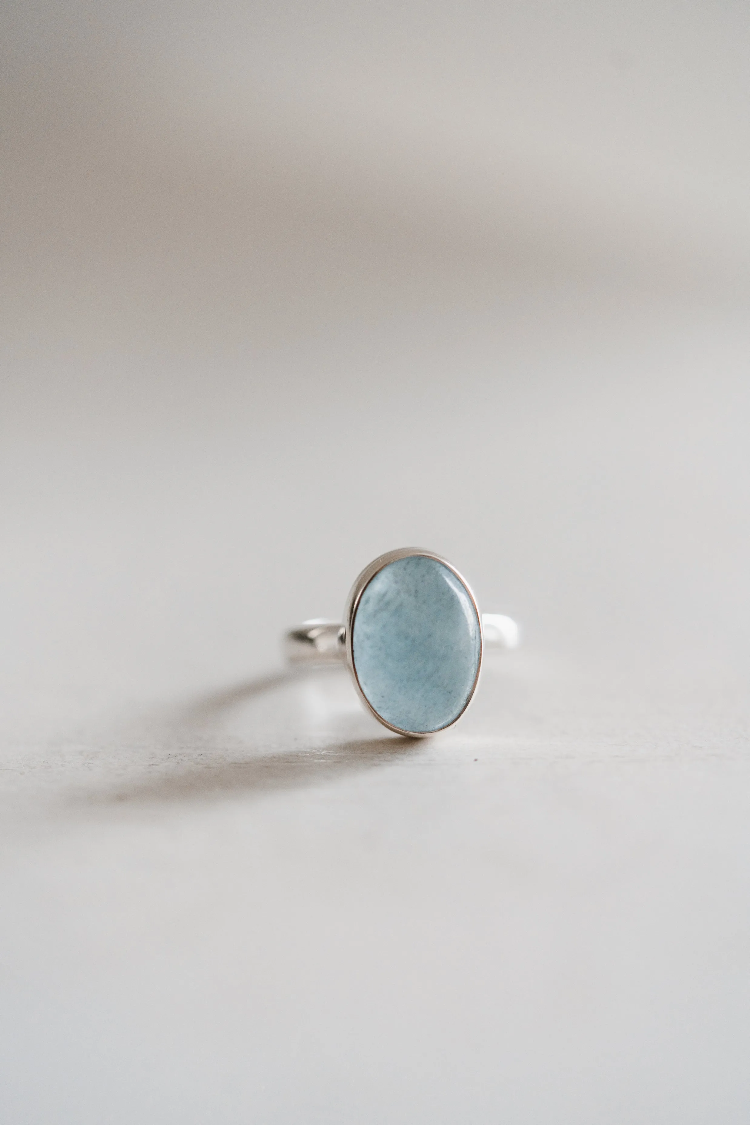 Jackson Ring | Small | Aquamarine - FINAL SALE sold by Goldie Lew product image thumbnail 3