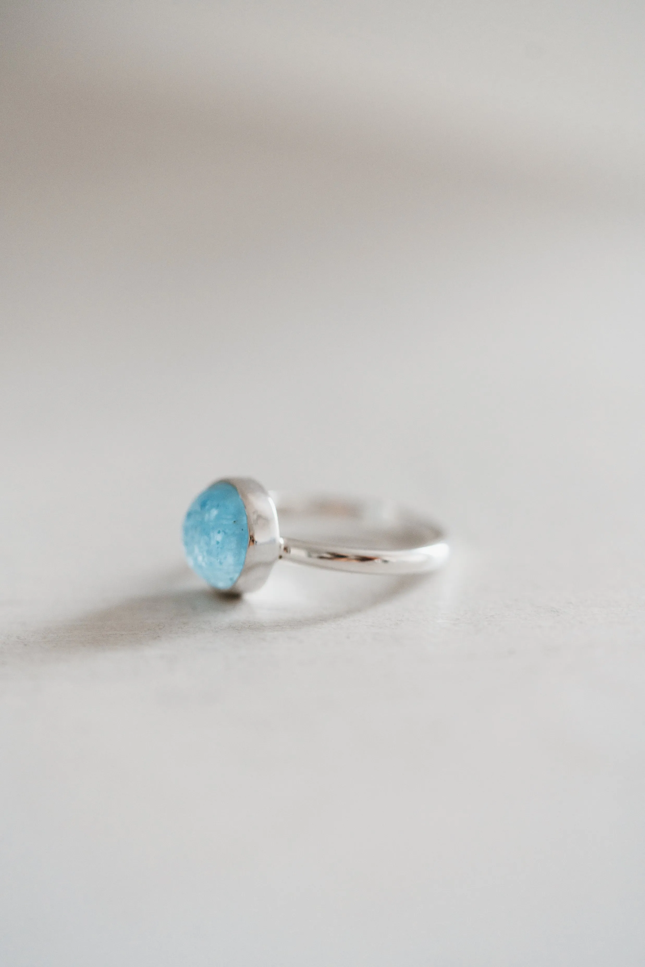 Jackson Ring | Small | Aquamarine - FINAL SALE sold by Goldie Lew product image thumbnail 5