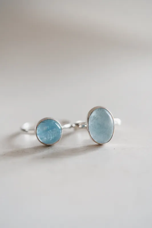 Jackson Ring | Small | Aquamarine - FINAL SALE sold by Goldie Lew