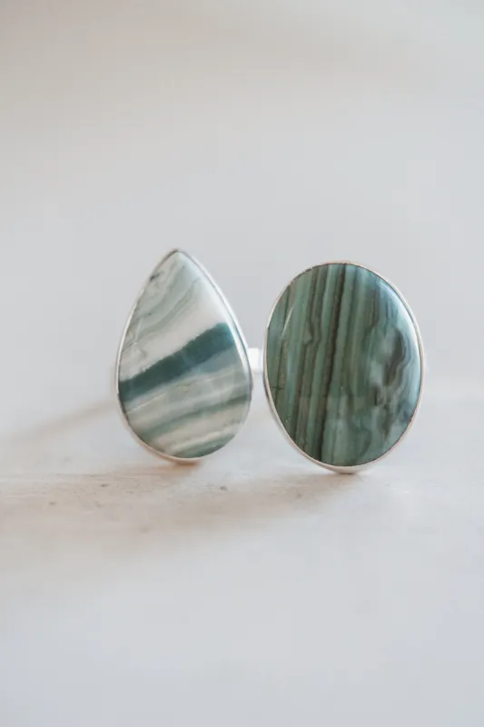 Carlie Ring | #2 | Green Opal sold by Goldie Lew