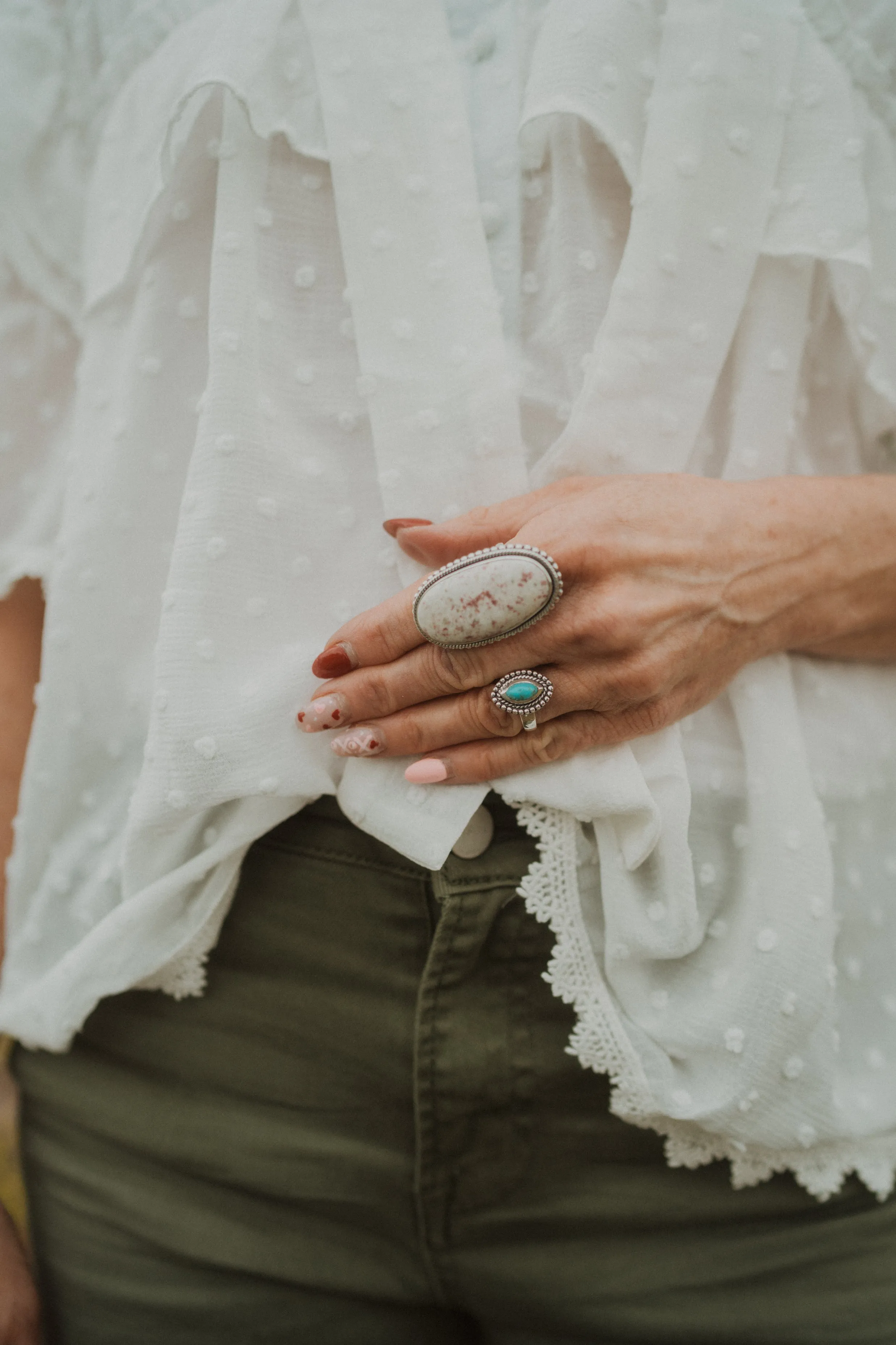 Elsie Ring | Turquoise - FINAL SALE sold by Goldie Lew product image thumbnail 2