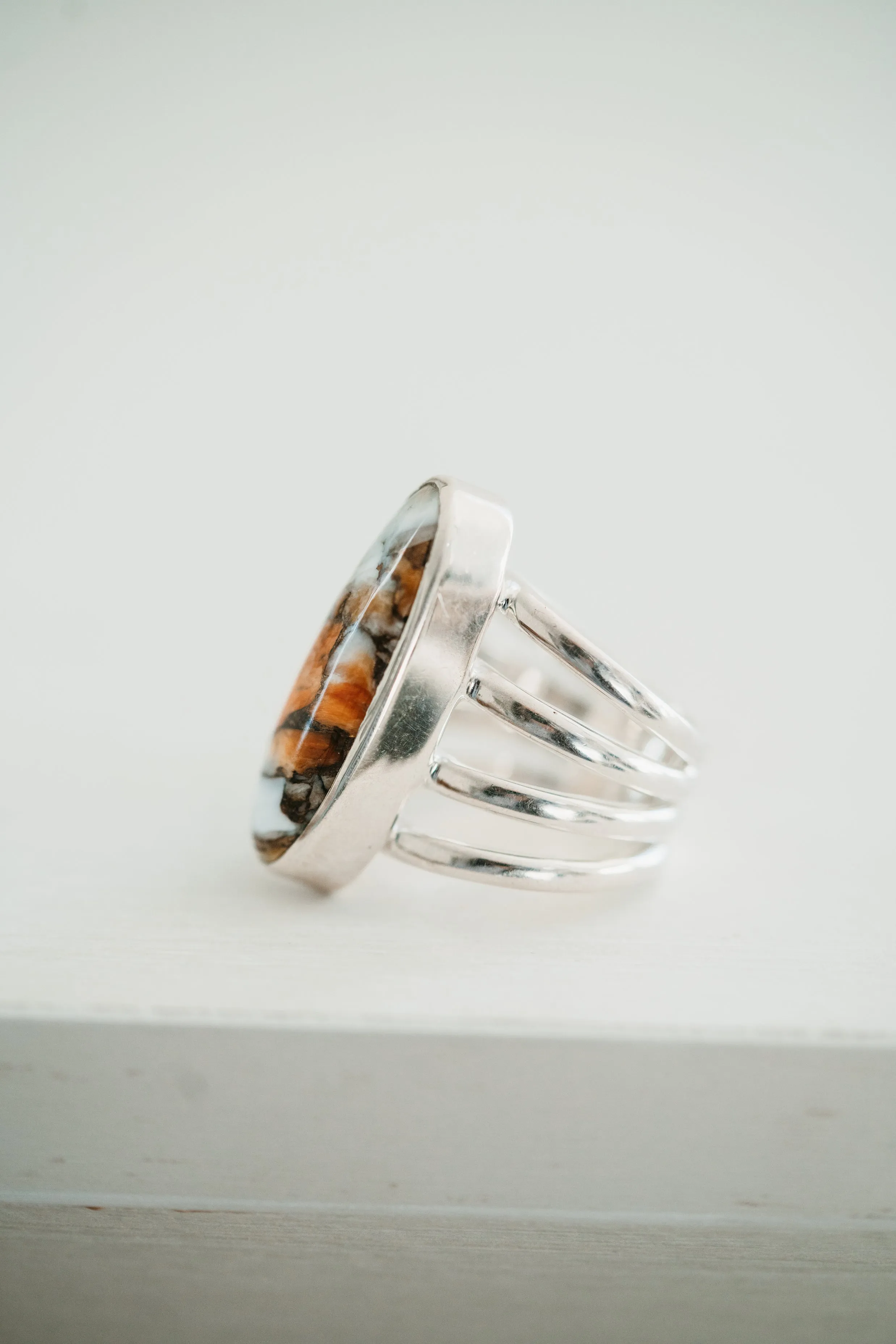 Cheyenne Ring | Spiny Oyster Orange sold by Goldie Lew product image thumbnail 3
