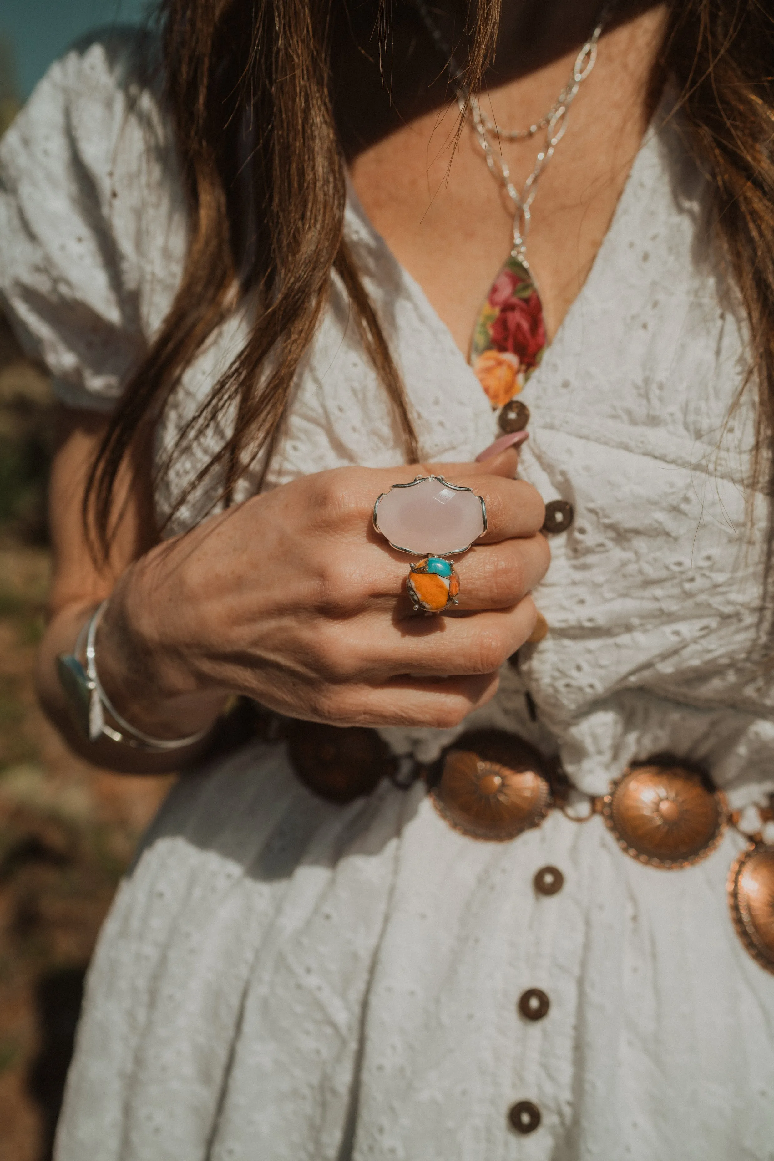 Cece Ring | Chalcedony sold by Goldie Lew product image thumbnail 2