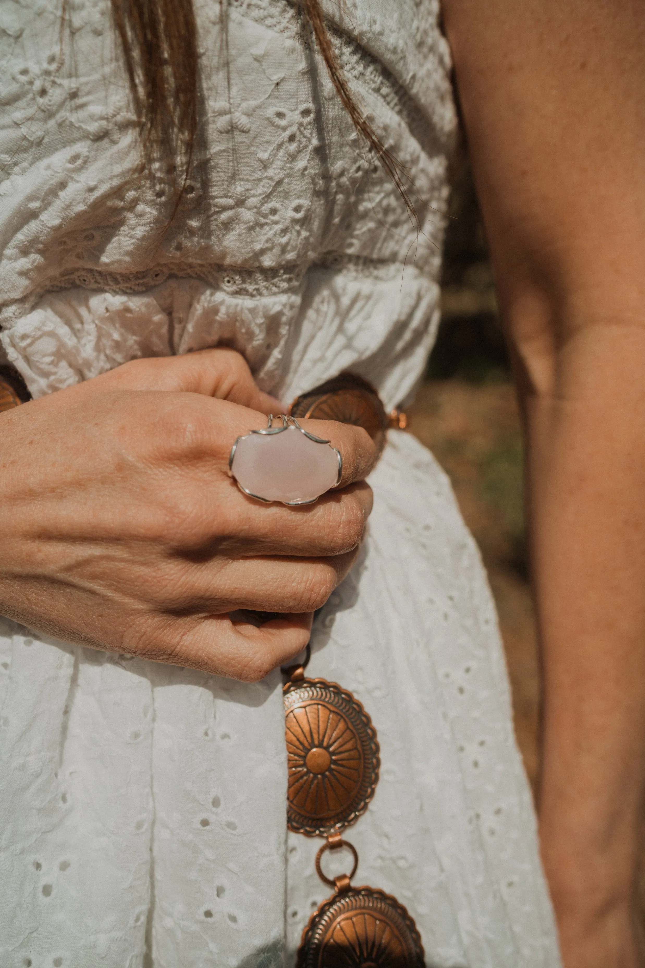 Cece Ring | Chalcedony sold by Goldie Lew product image thumbnail 3