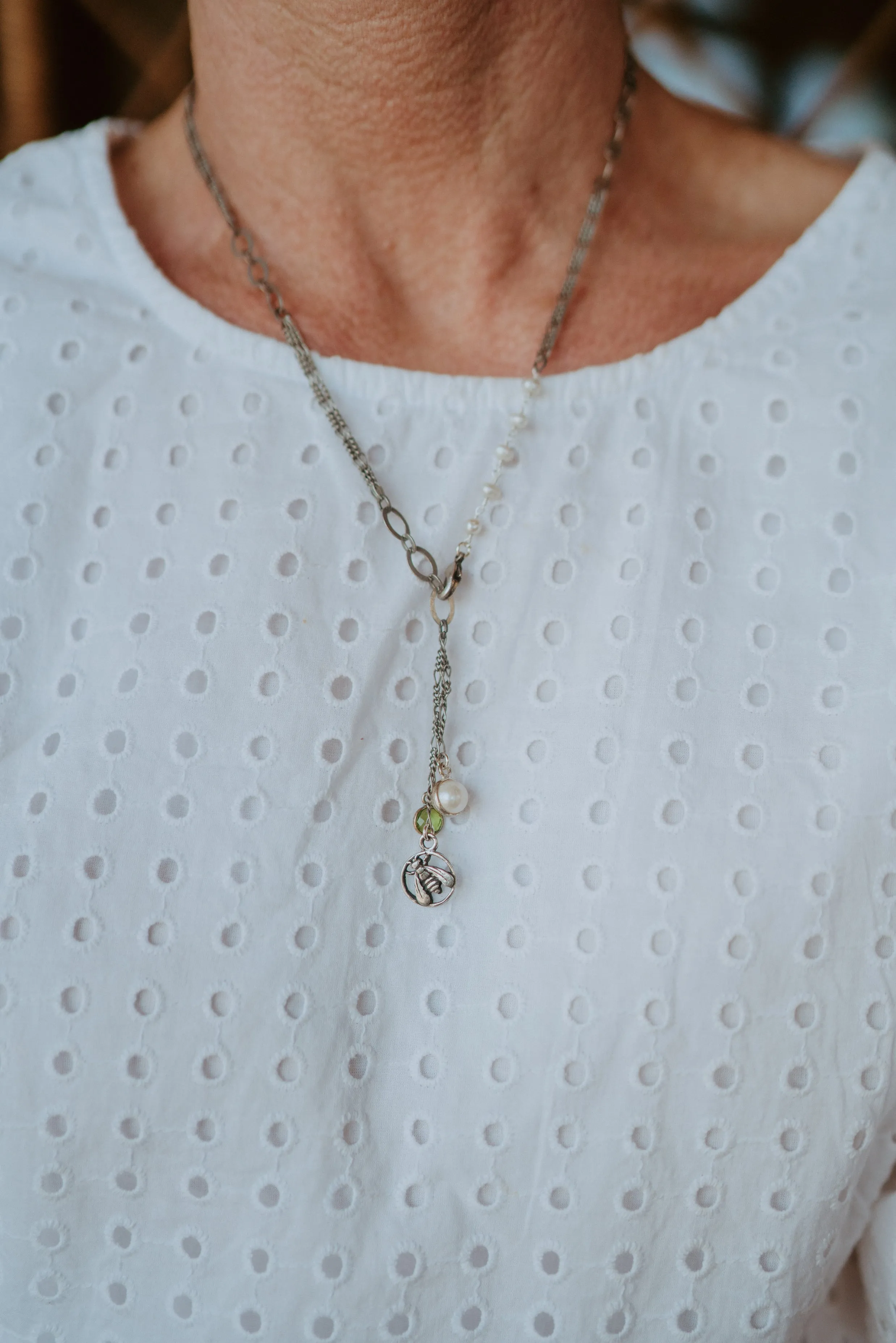 New Silver Bee Necklace #2 sold by Goldie Lew product image thumbnail 4