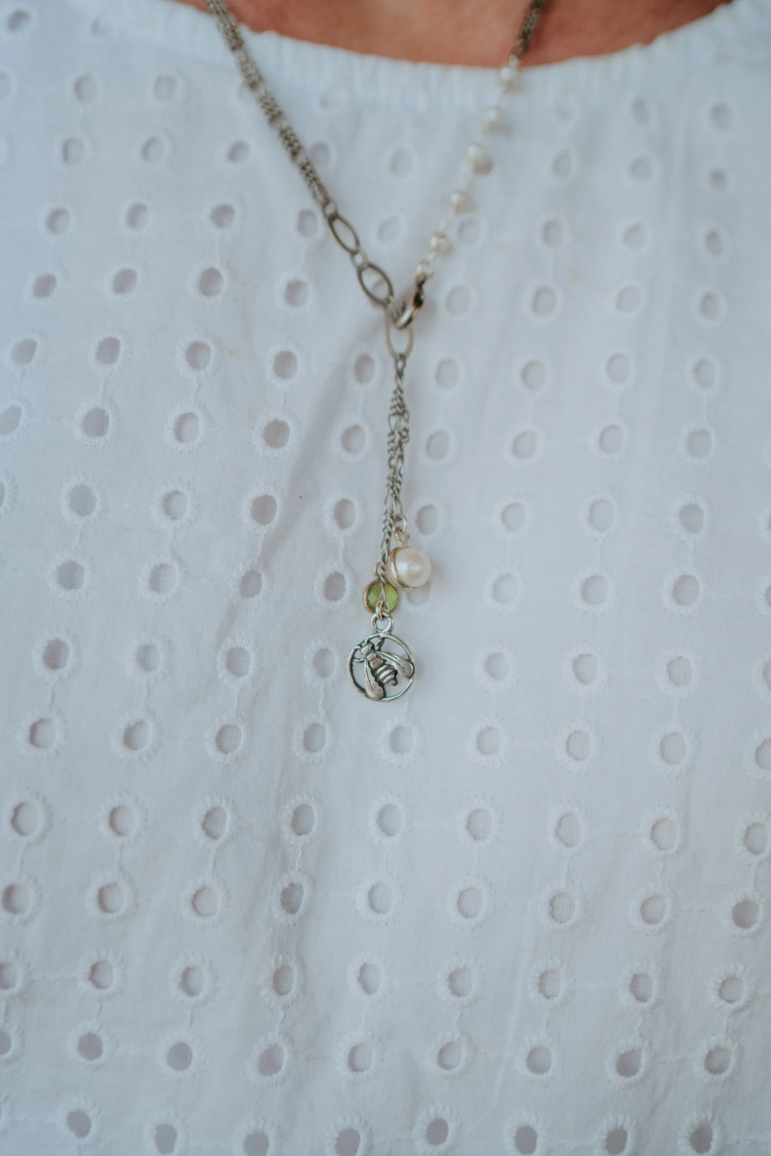 New Silver Bee Necklace #2 sold by Goldie Lew product image thumbnail 5