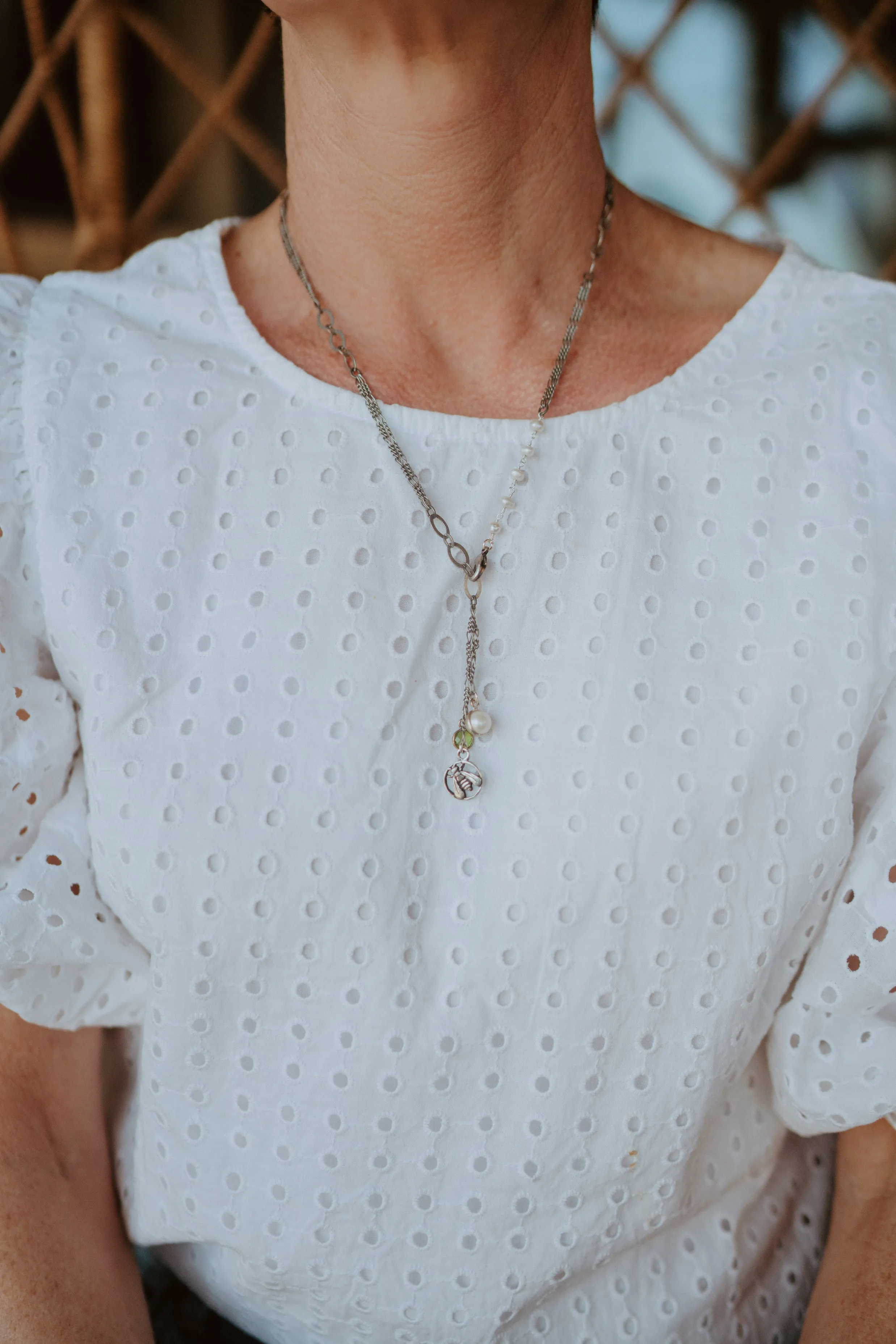 New Silver Bee Necklace #2 sold by Goldie Lew